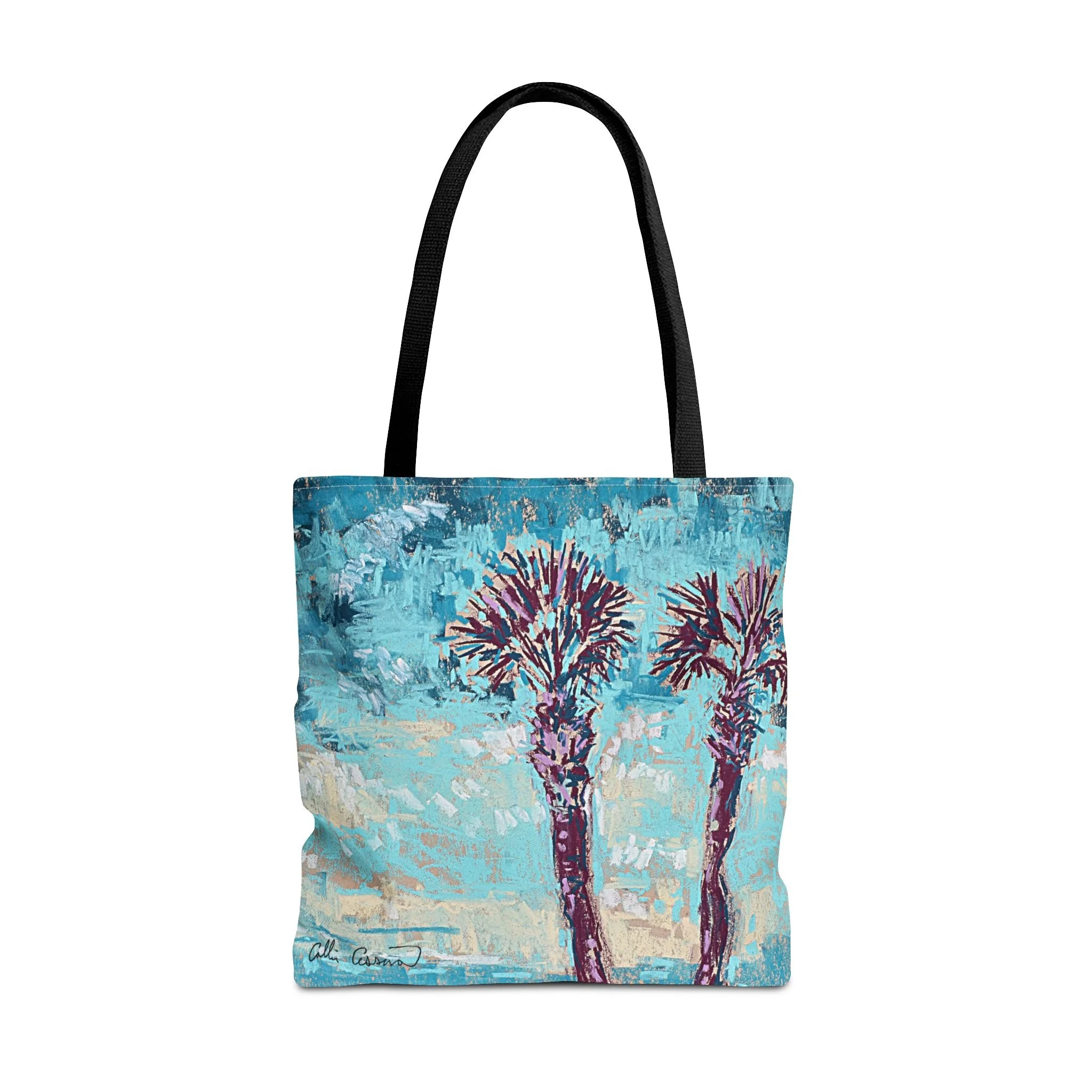 Tropical Beach Sunset Bag Tote Collin Cessna Artwork