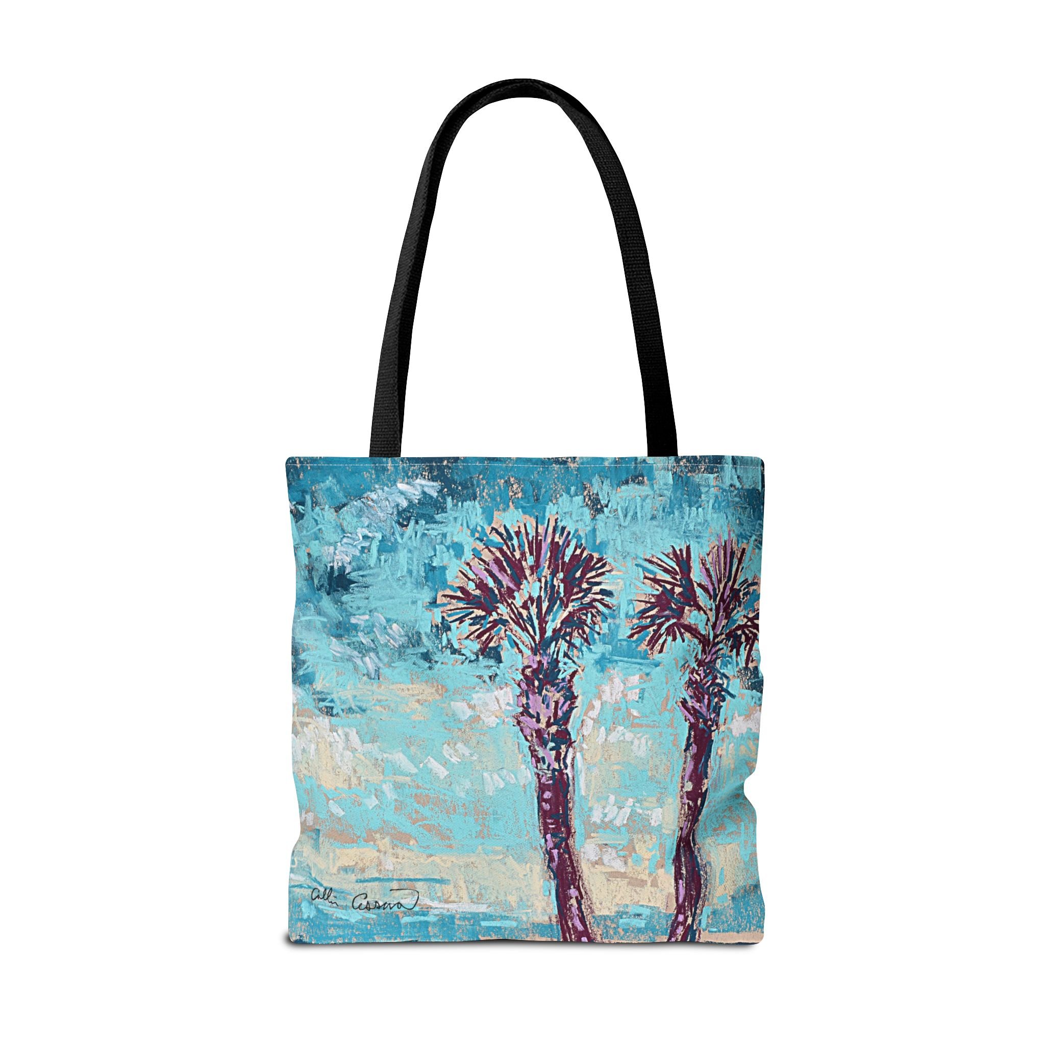Tropical Beach Sunset Bag Tote Collin Cessna Artwork