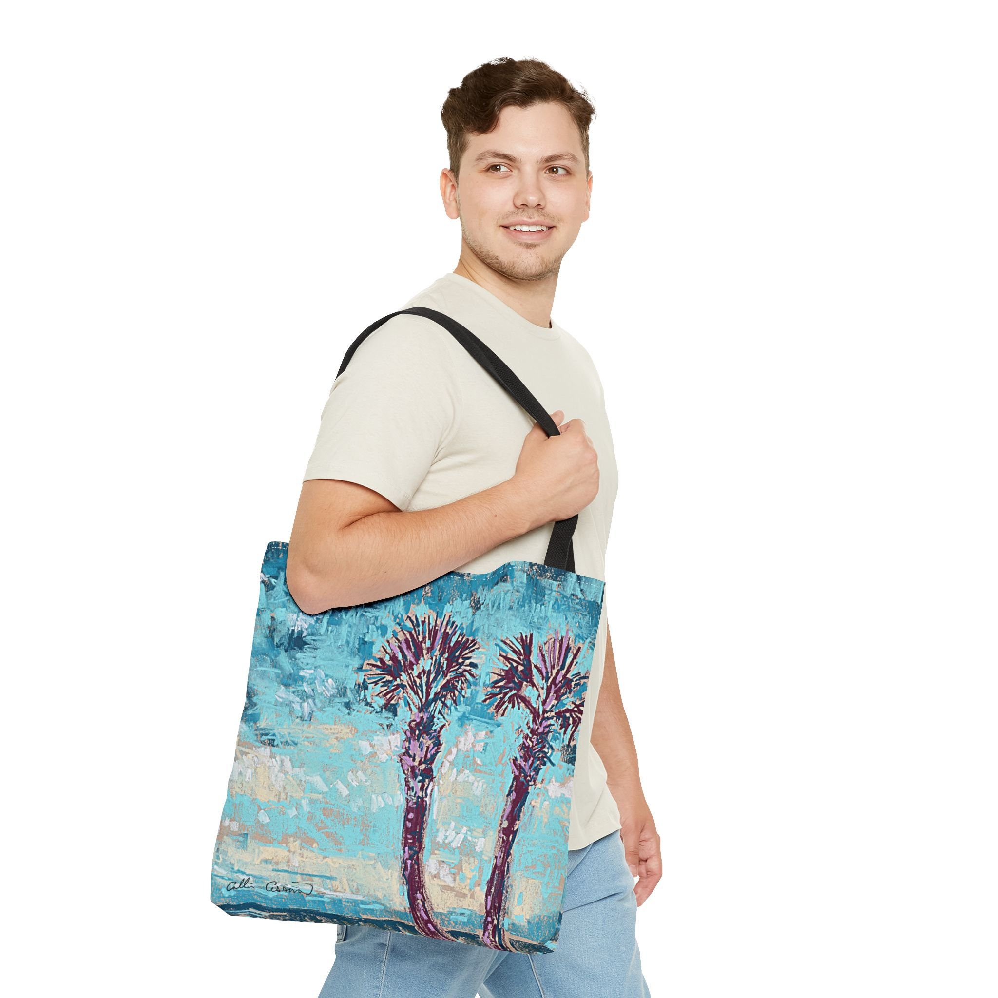 Tropical Beach Sunset Bag Tote Collin Cessna Artwork