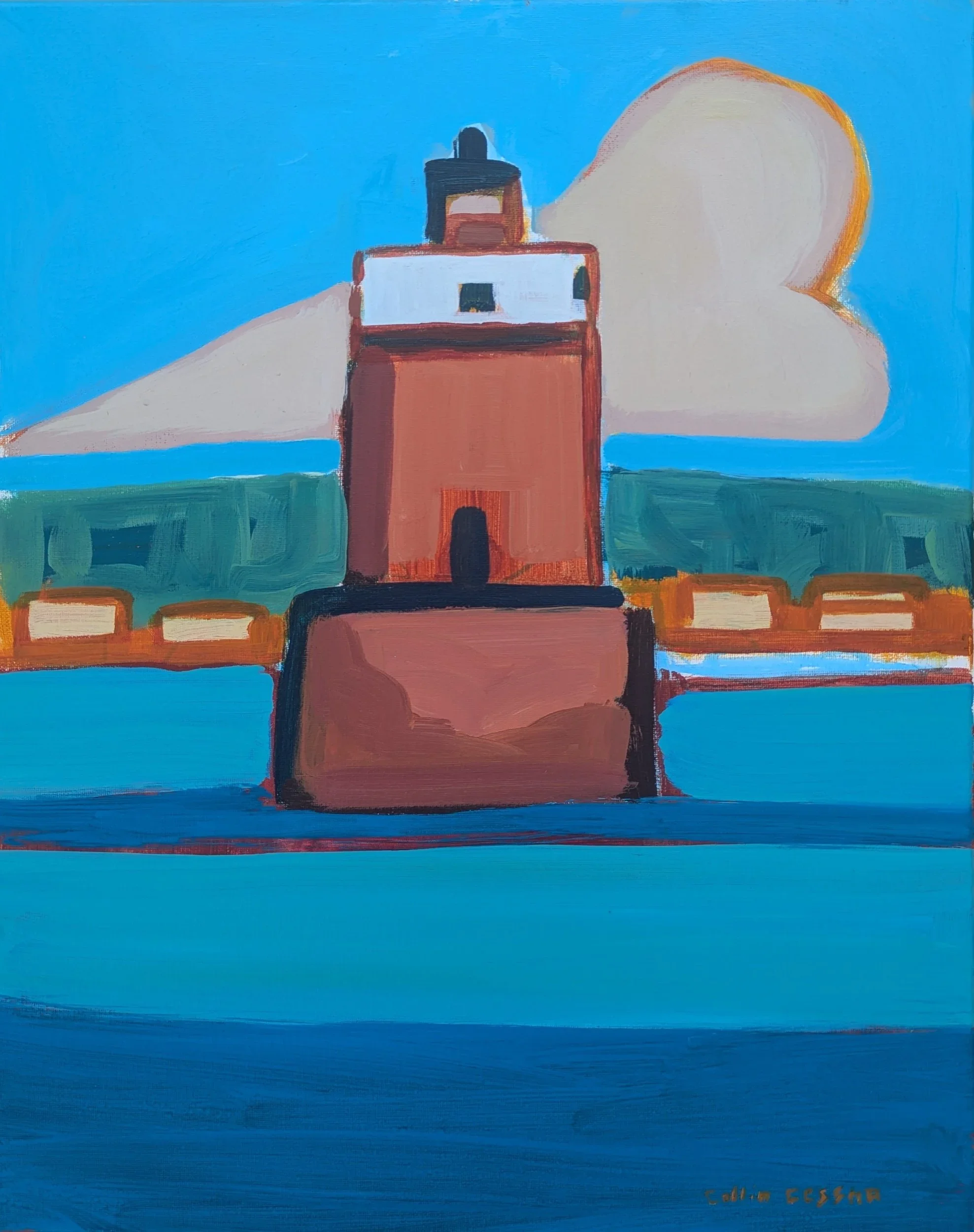 Sandy Point Shoal Lighthouse print by Collin Cessna Annapolis Bay Bridge Chesapeake Bay 2026