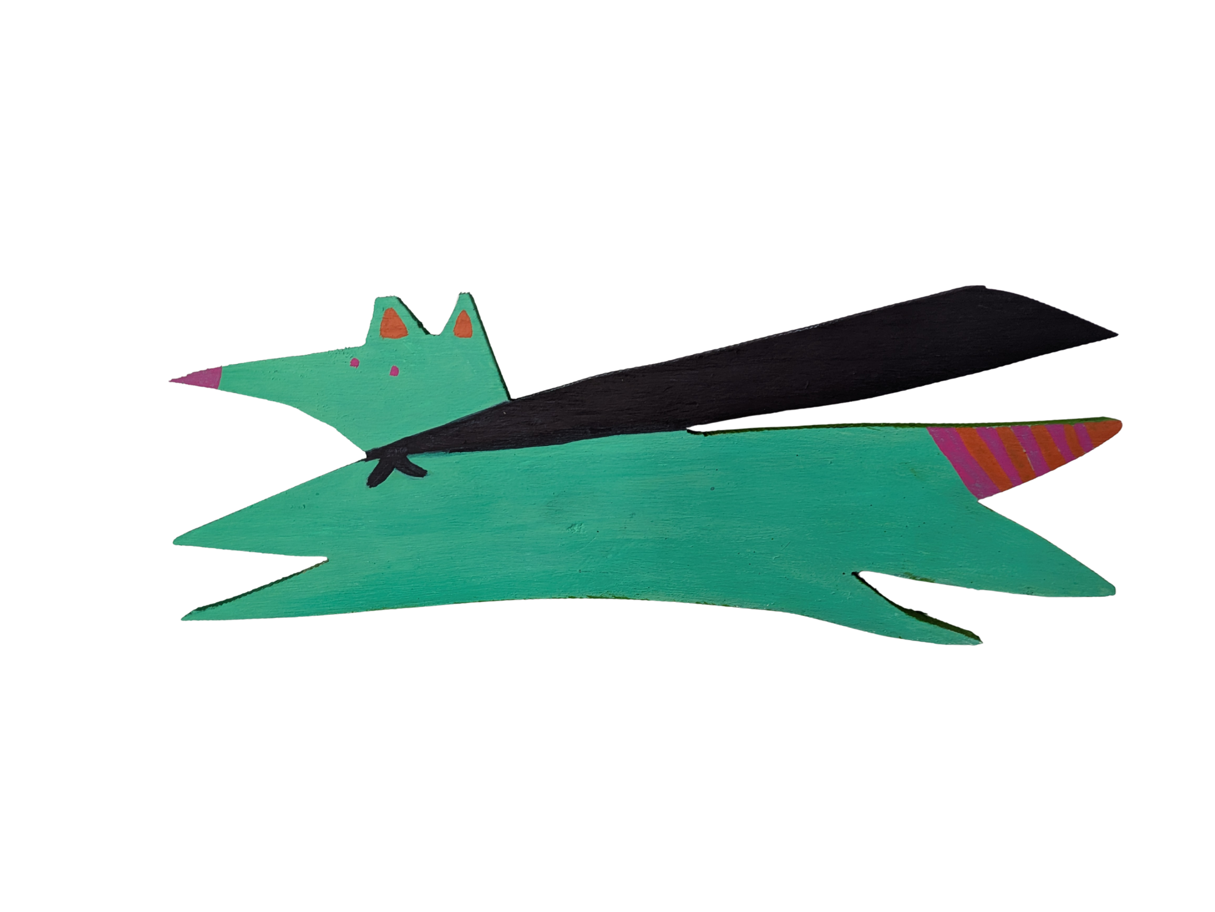 super rat flies high baltimore city collins creatures green hand painted artist artwork wildlife md