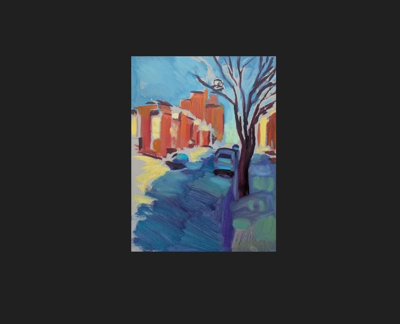 "Natty Boh Tower" Oil on linen panel 12" x 16" Collin Cessna, 2026