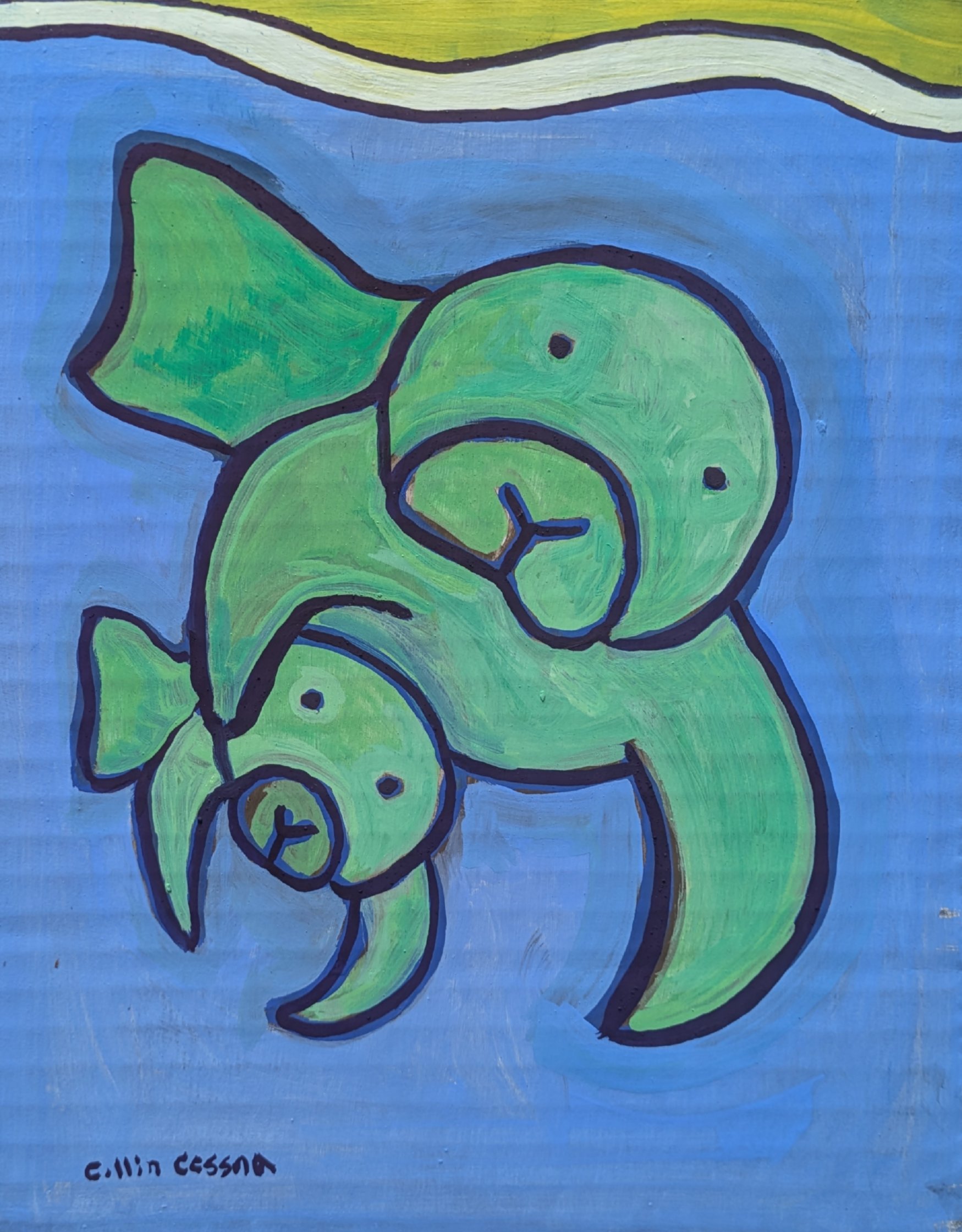 Mama and Baby Manatee