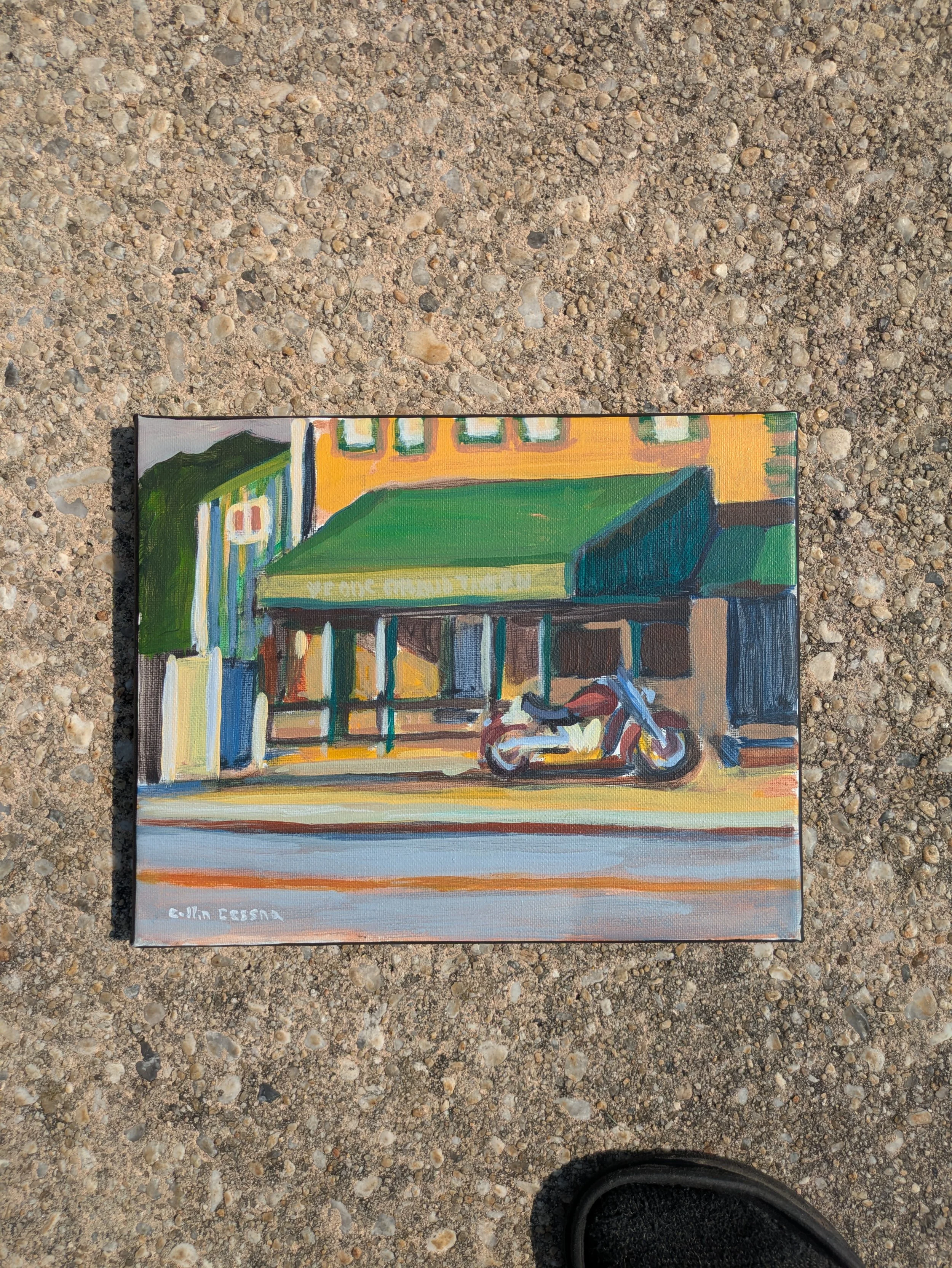 Emerald Tavern Harford Road Motorcycle bar restaurant parkville md maryland 21234 collin cessna art