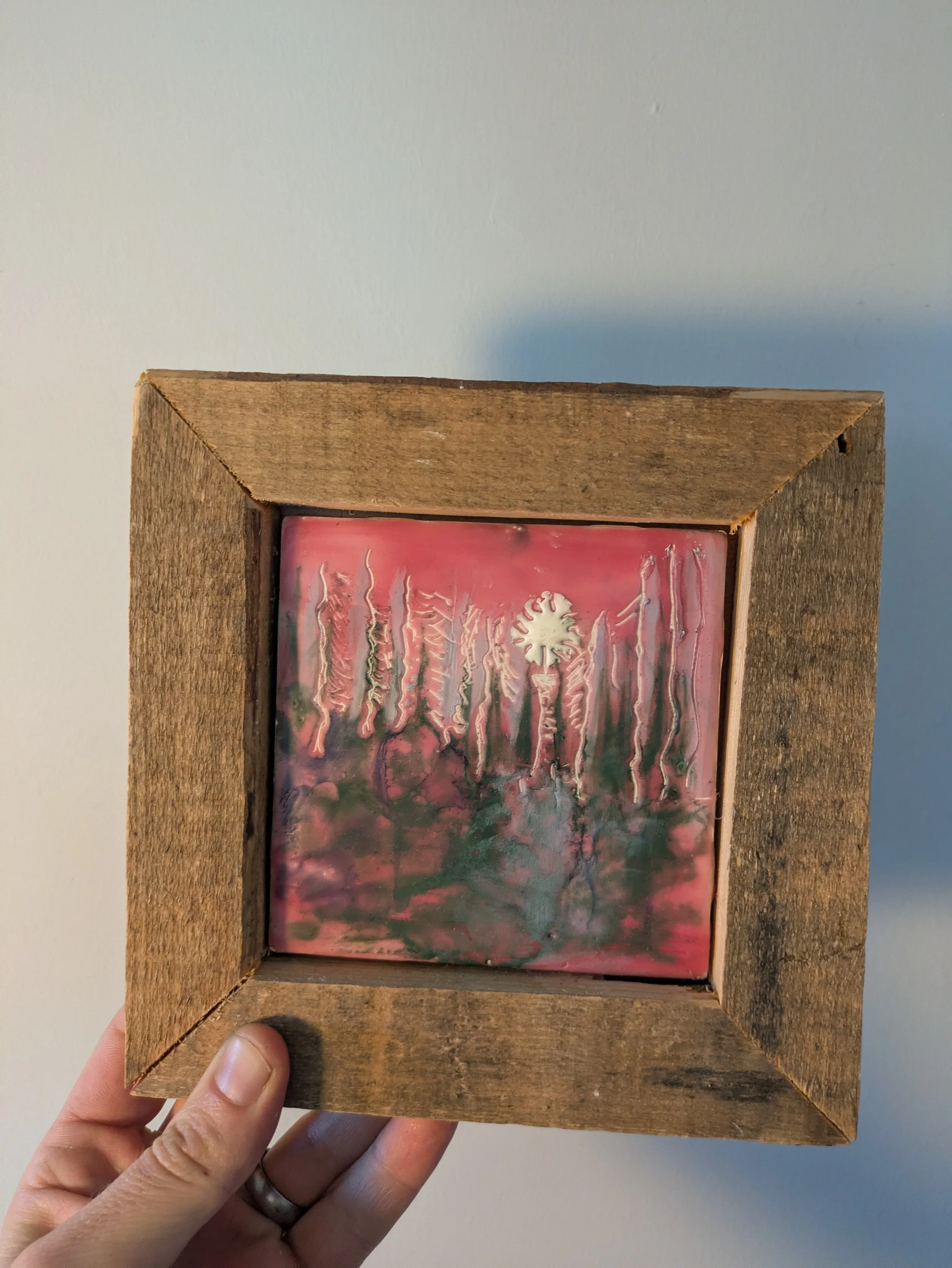 6.75" x 6.75" Original - 'Mercurial Forest'