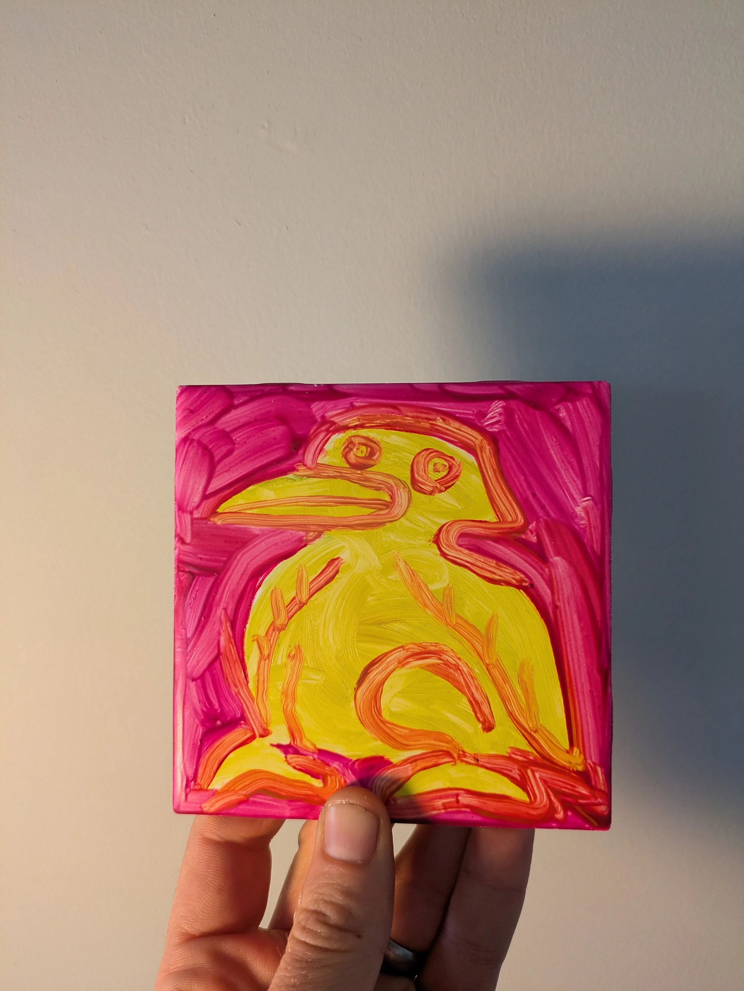 4.25" x 4.25" Original - 'Duck'