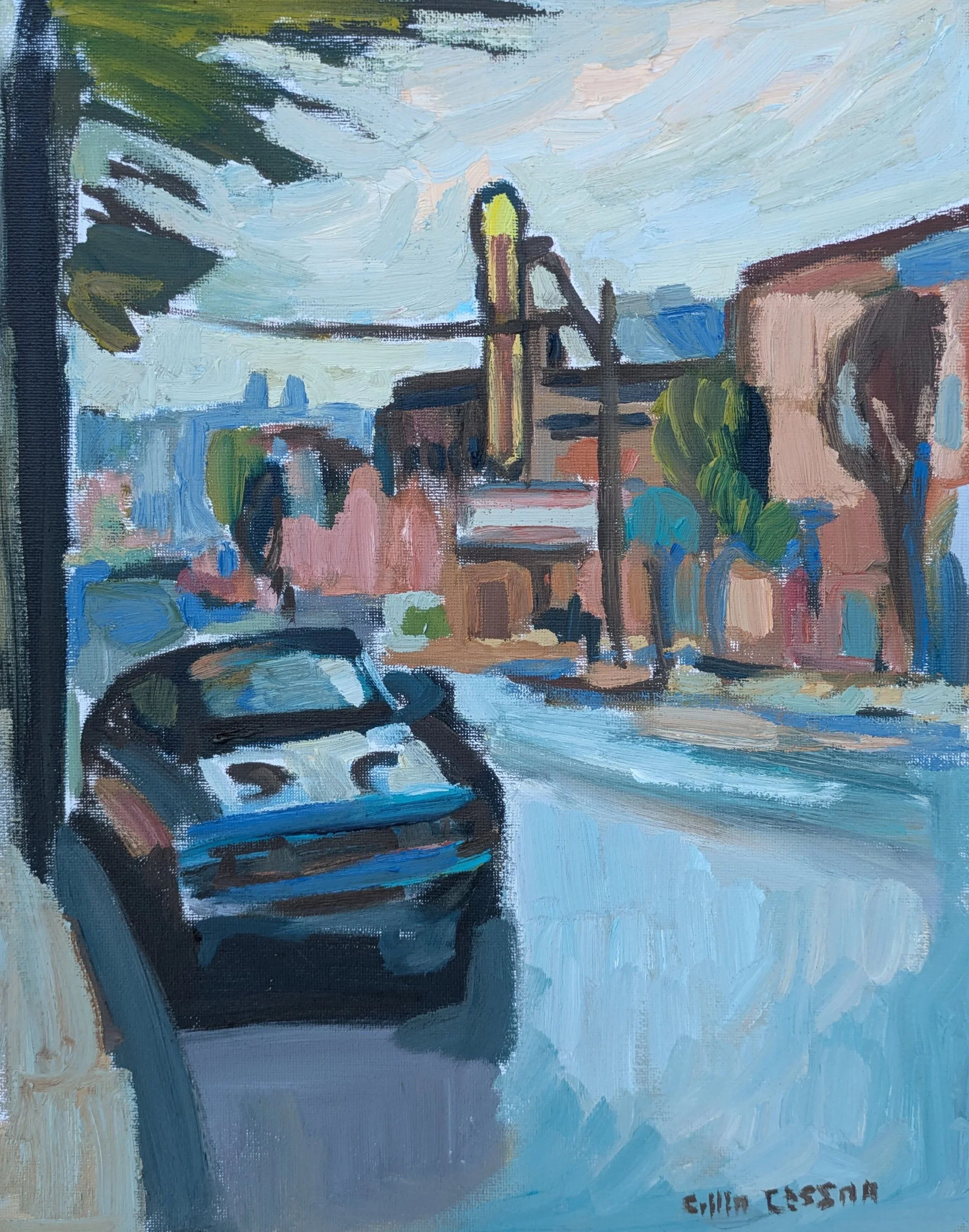 Patterson Park Theatre View Highlandtown Arts Bao Di Baltimore Print Collin Cessna Painter