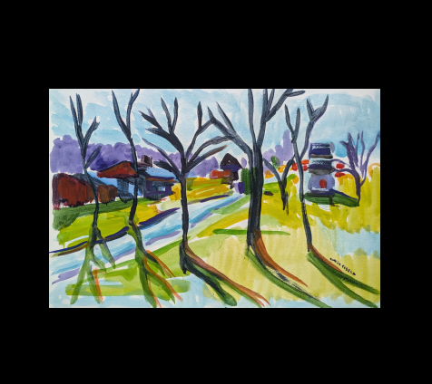 Ruhlman Brewery painting artwork Carroll County Maryland MD brew art artwork collin cessna farm