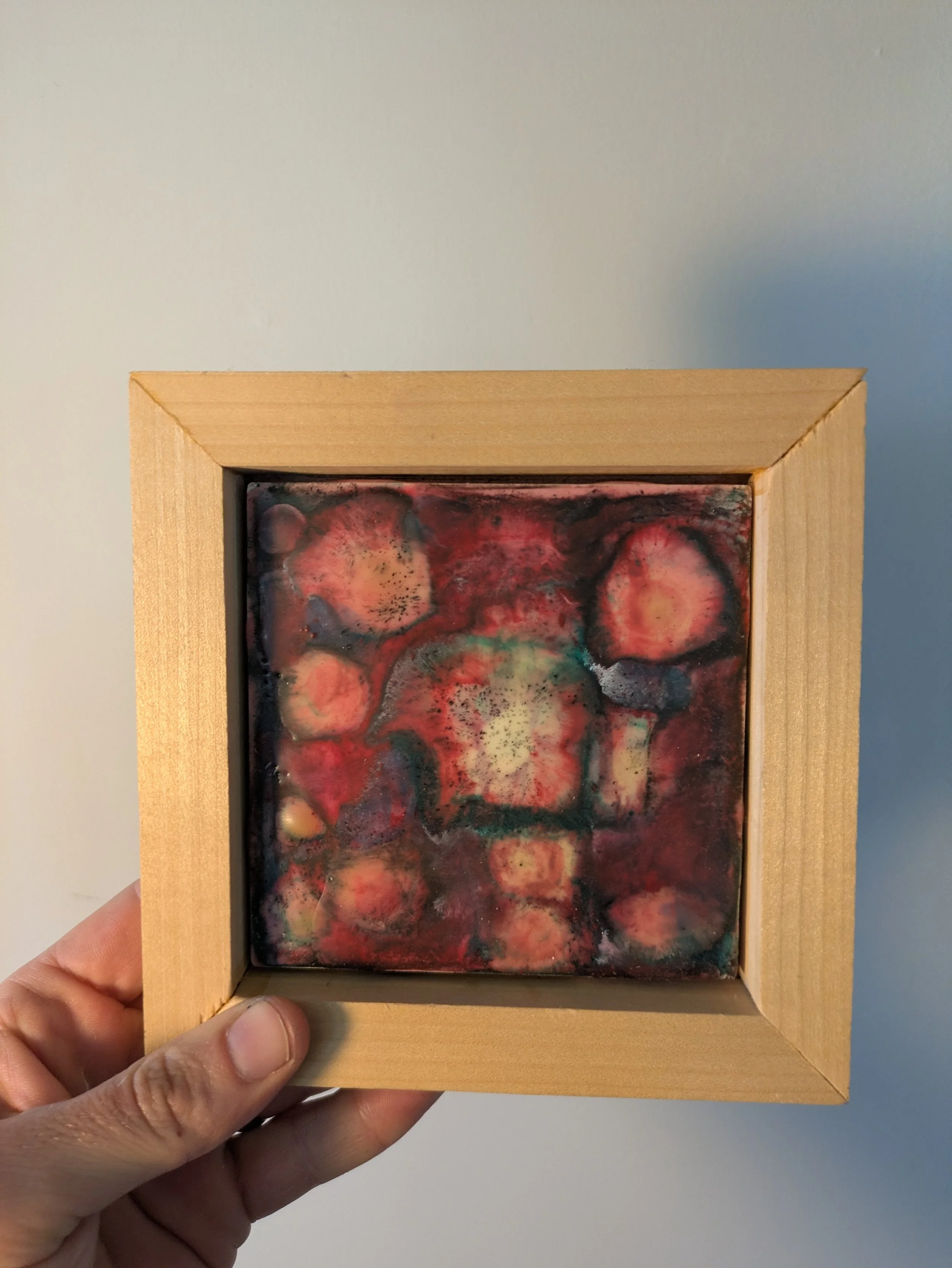 6" x 6" Original - 'Color Plume'