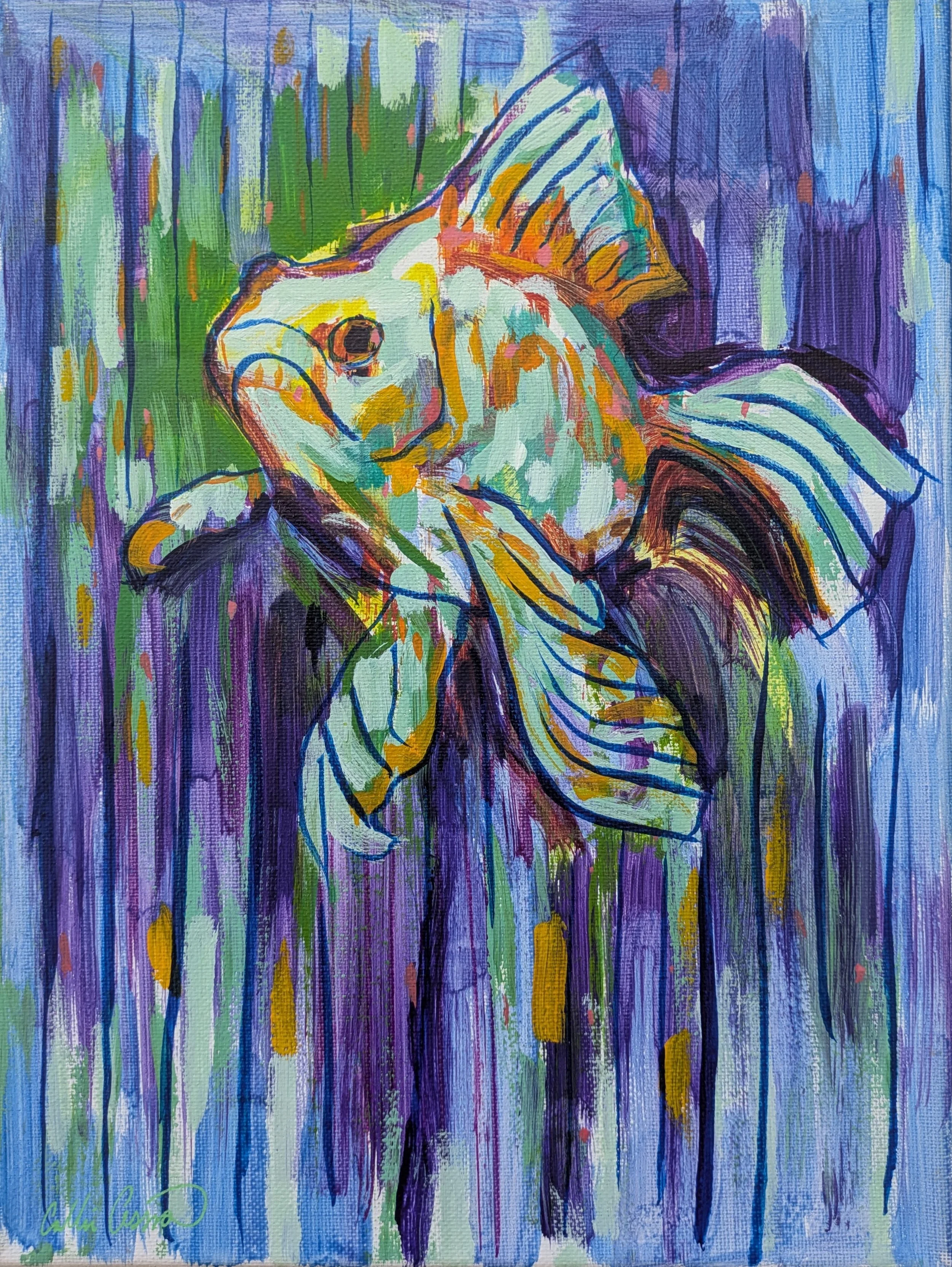 Nautical Artwork original non AI painting by Collin Cessna Baltimore Artist offering art wildlife md