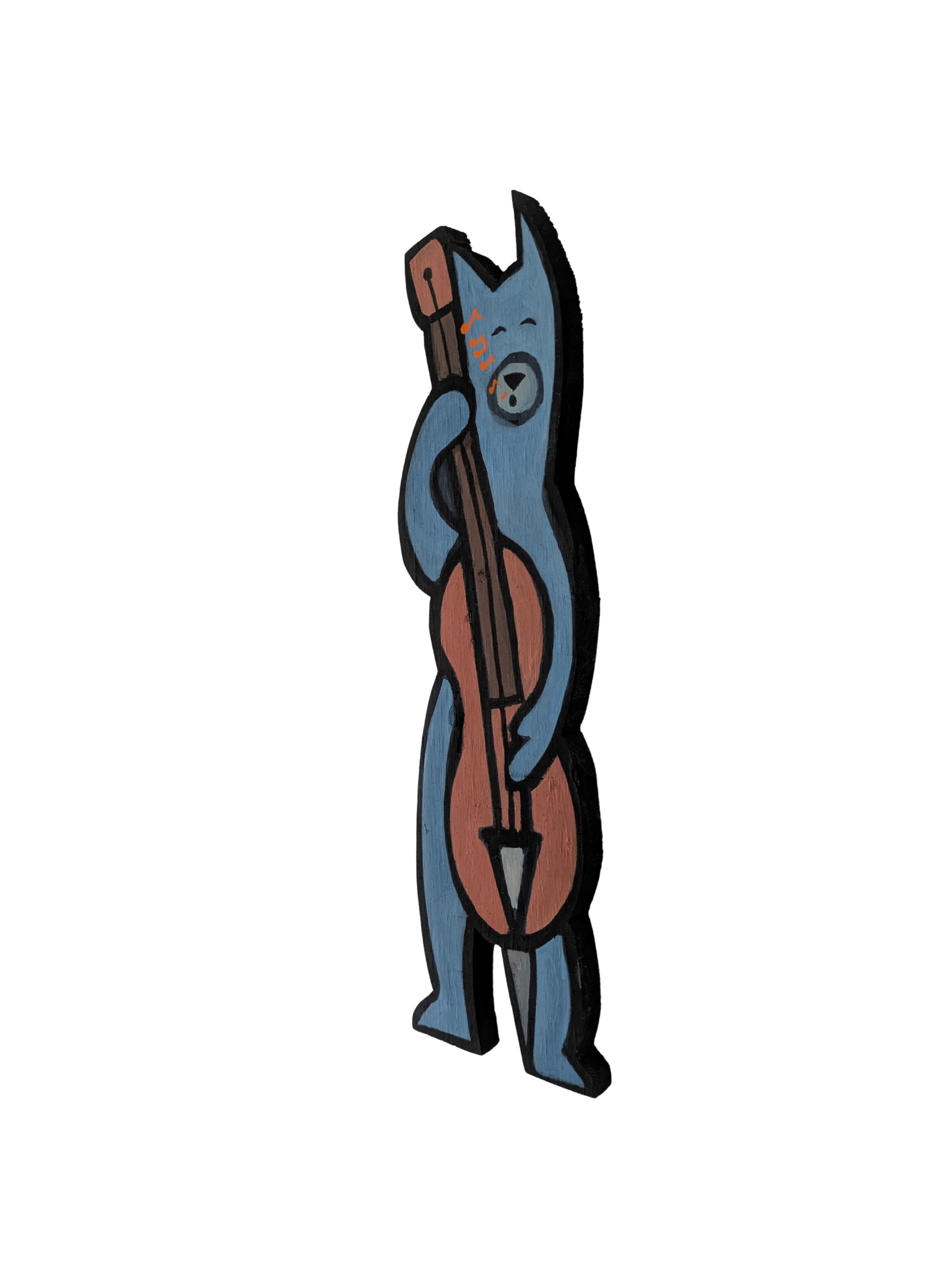 playing upright bass collins creatures casein on upcycled wood baltimore music whistling colors wolf
