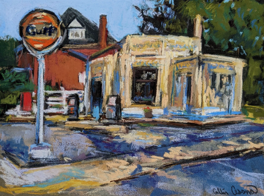 Gulf Gas Station Bedford PA Pennsylvania fine art print by Collin Cessna