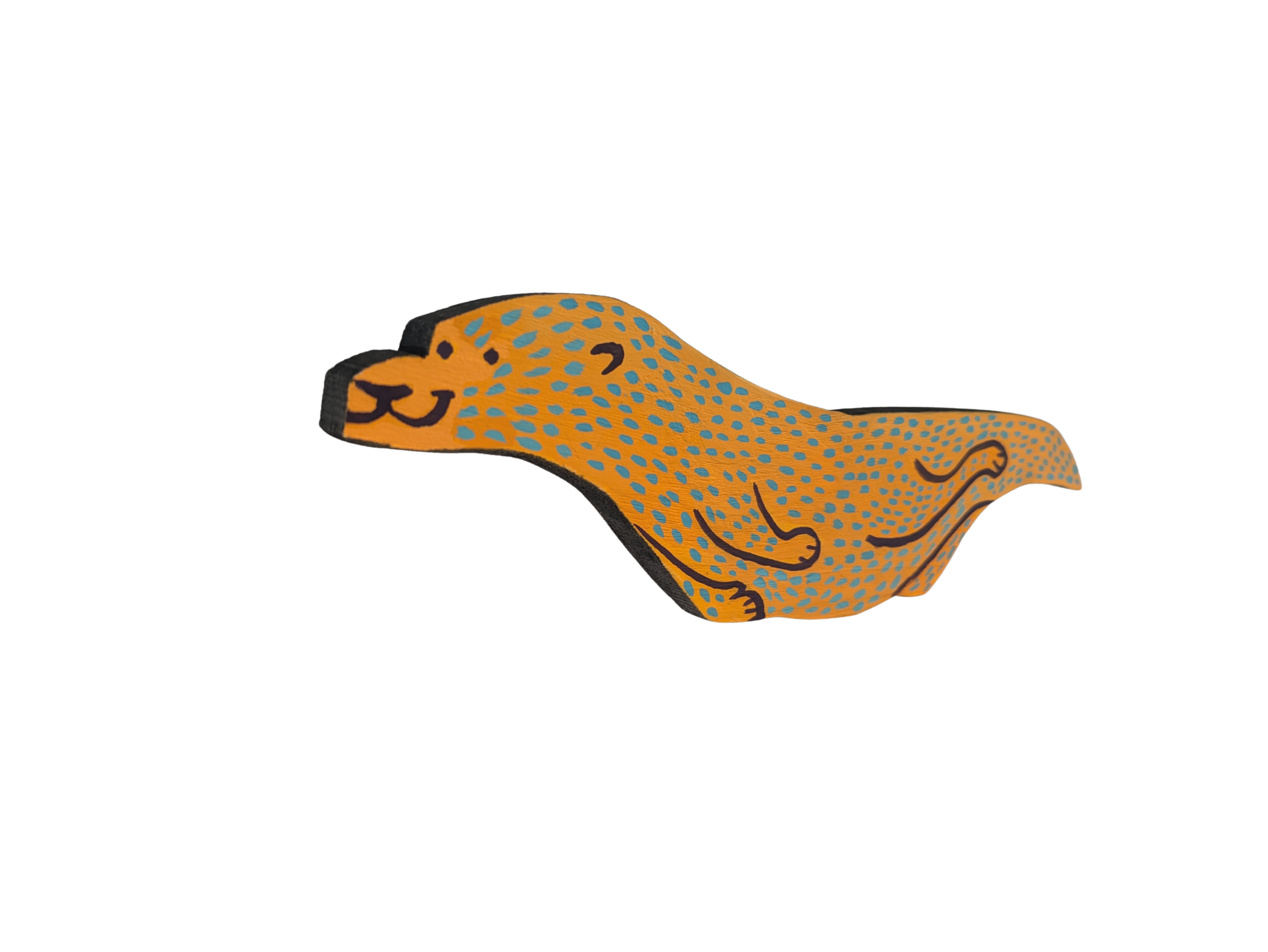 Sunshine Otter Painting wood Collin Cessna Common Grounds Hampden Artwork upcycled recycled Zoo art