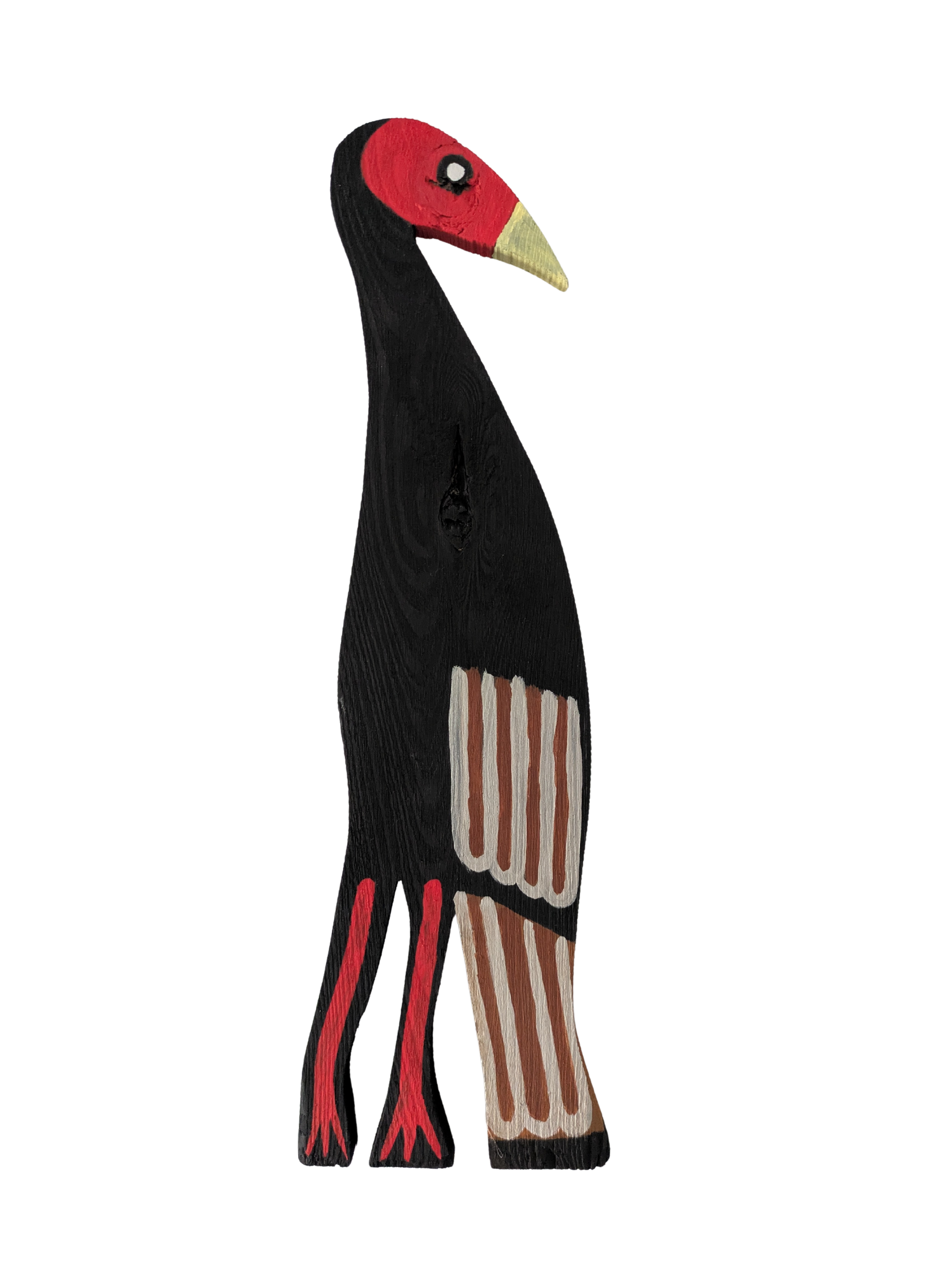 Turkey Buzzard bird wildlife animal maryland md critters collin cessna casein folk art painting 2026