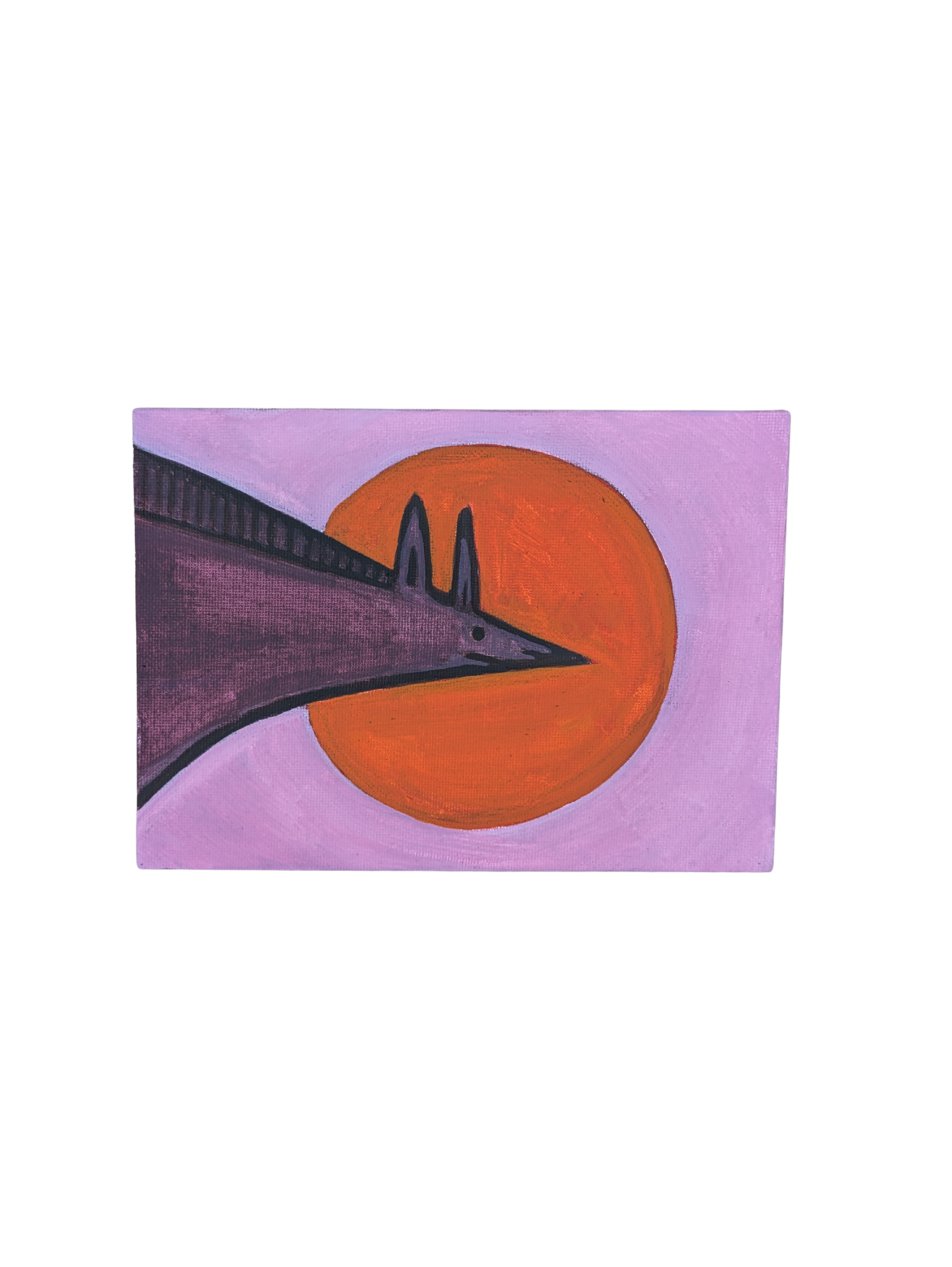 hyena in the sun original painting by collin cessna on canvas board sunset neat colors vibrant