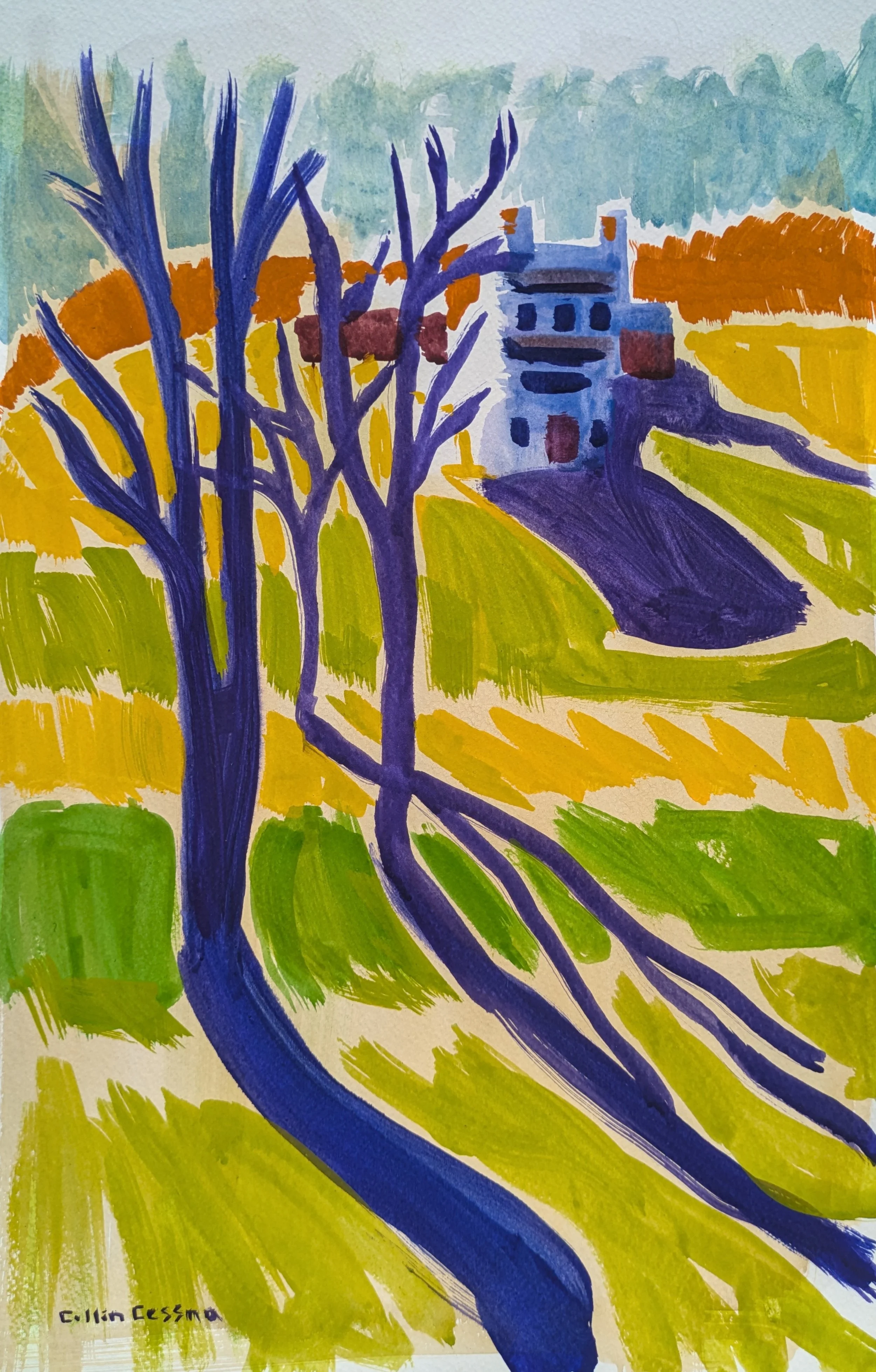 Ruhlman Brewery painting artwork Carroll County Maryland MD brew art artwork collin cessna farm