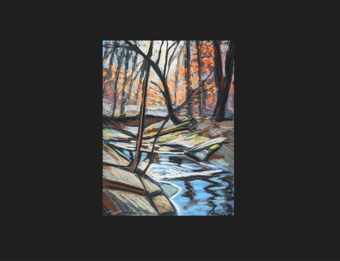 12" x 16" - Original - 'Double Rock Park Morning'