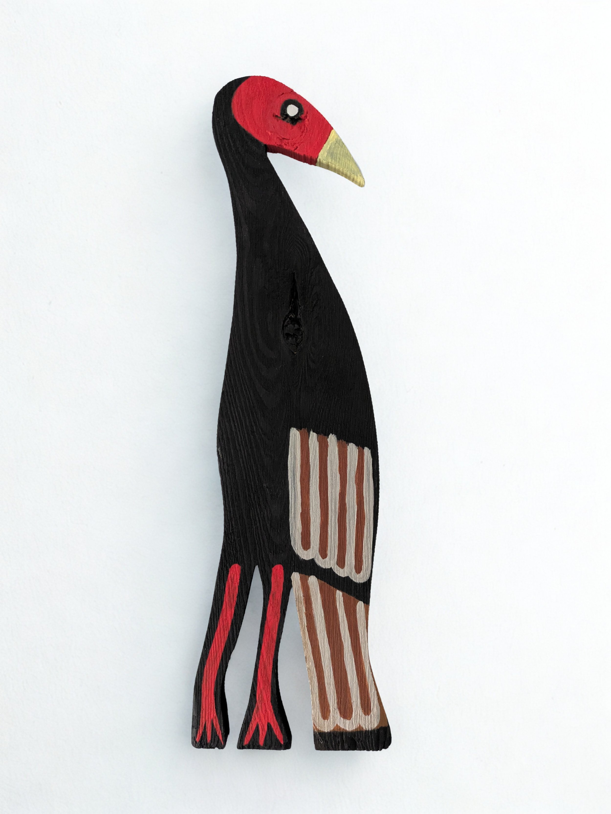 Turkey Buzzard bird wildlife animal maryland md critters collin cessna casein folk art painting 2026