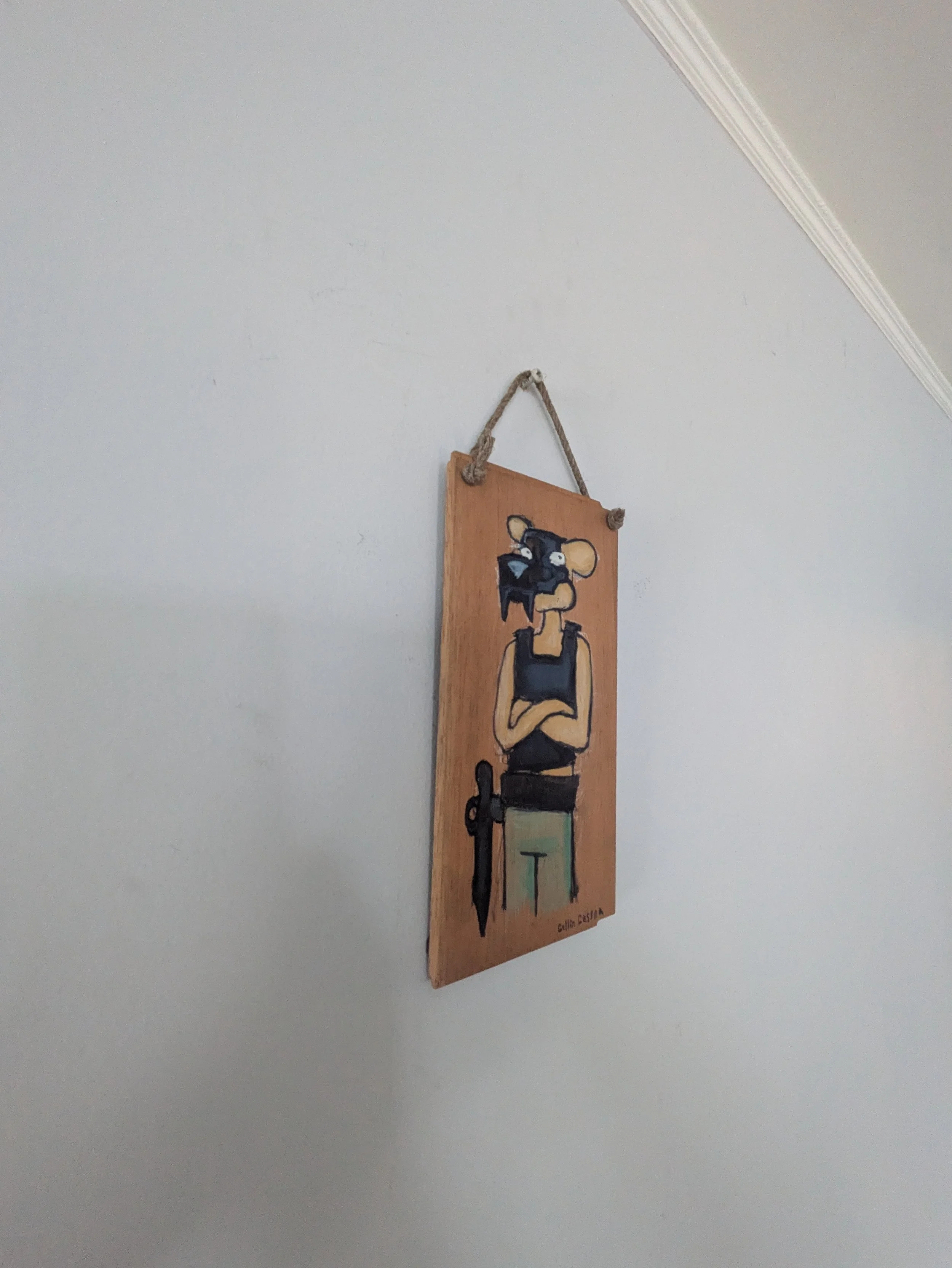 art cartoon wildlife bounty hunter illustration wood recycled collin cessna animal neat fun original