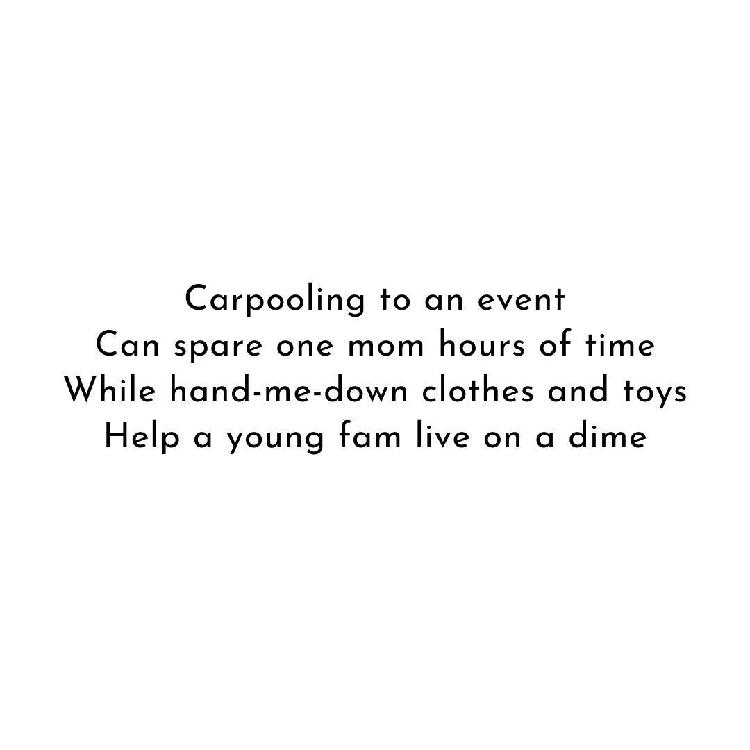 it takes a village to support a mom