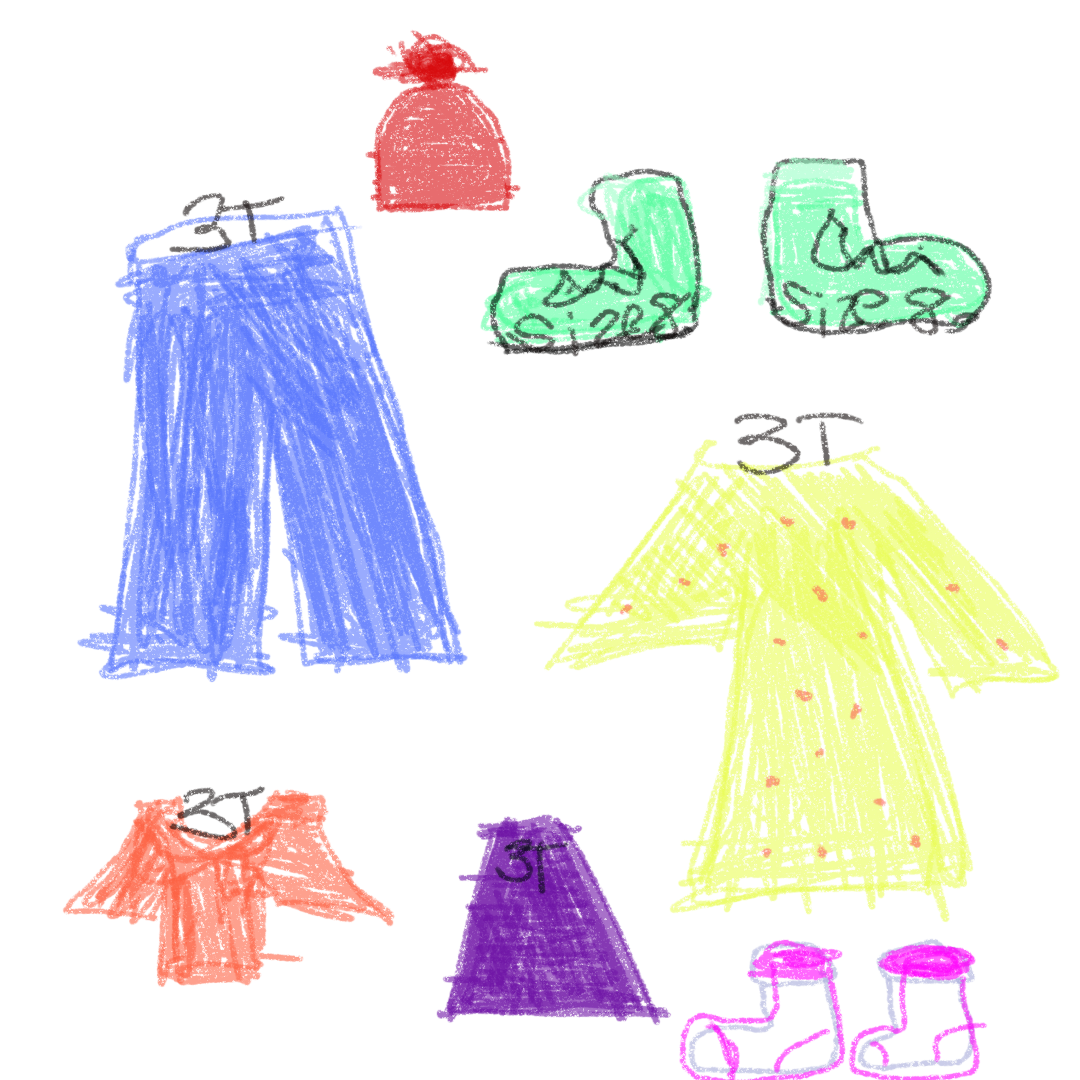 cleaning out their closet