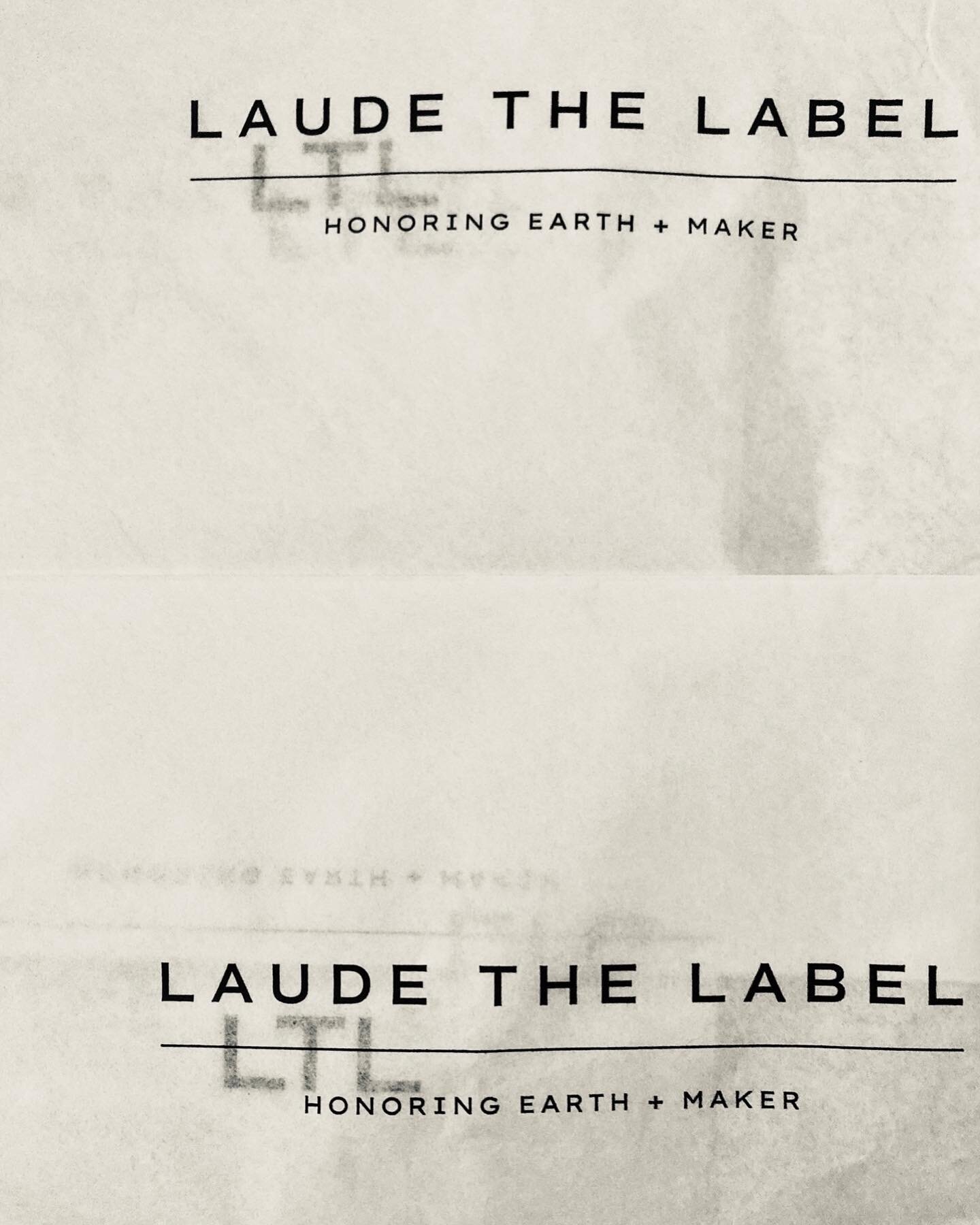Delicate tissue paper from @laudethelabel 
⁠
Love when brands create custom tissue paper patterned with their logos, it&rsquo;s an extra intention that makes the unboxing experience so special.

When we work together, you get a logo suite of at least