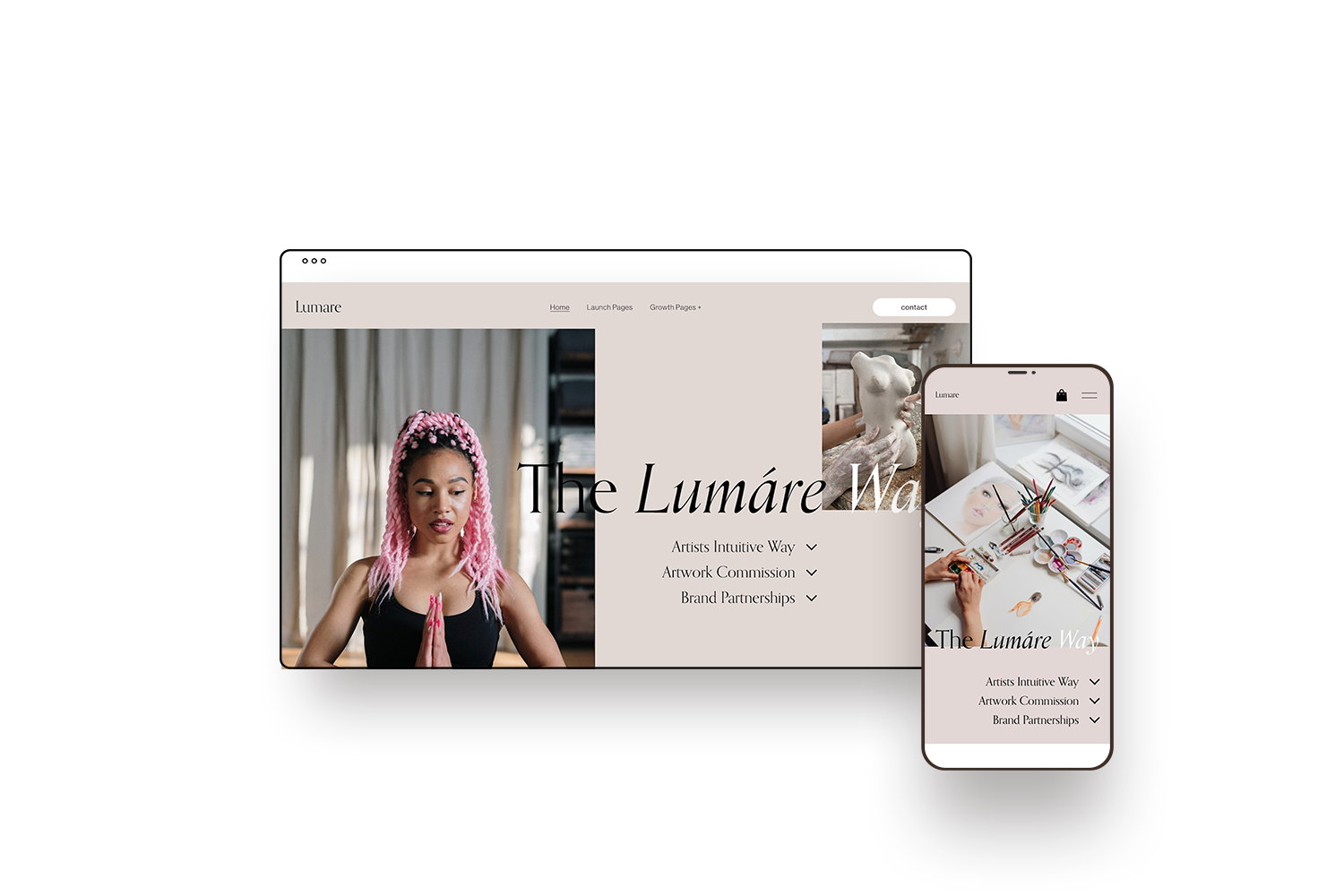 Lumare Squarespace Template