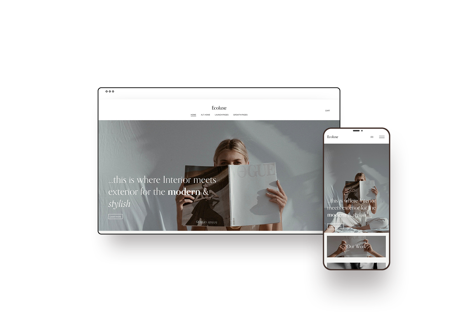 Ecoluxe Squarespace Template