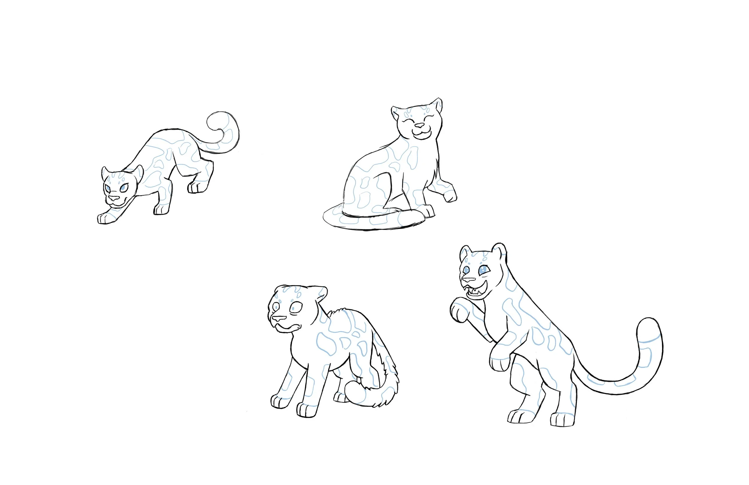 Snow Leopard Gestures