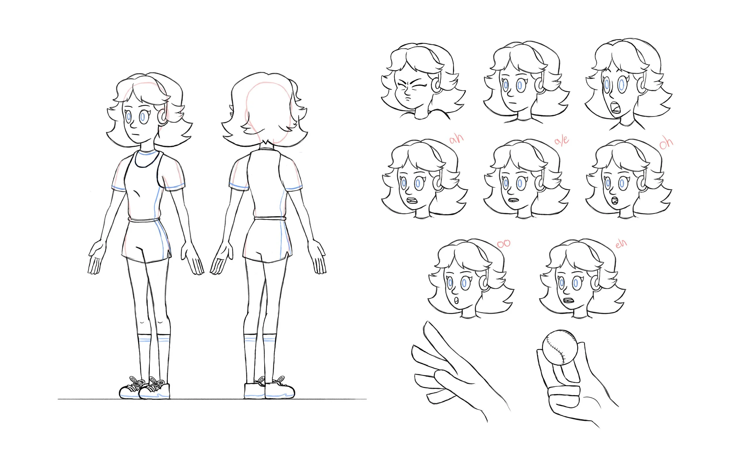 80's Character facial expressions
