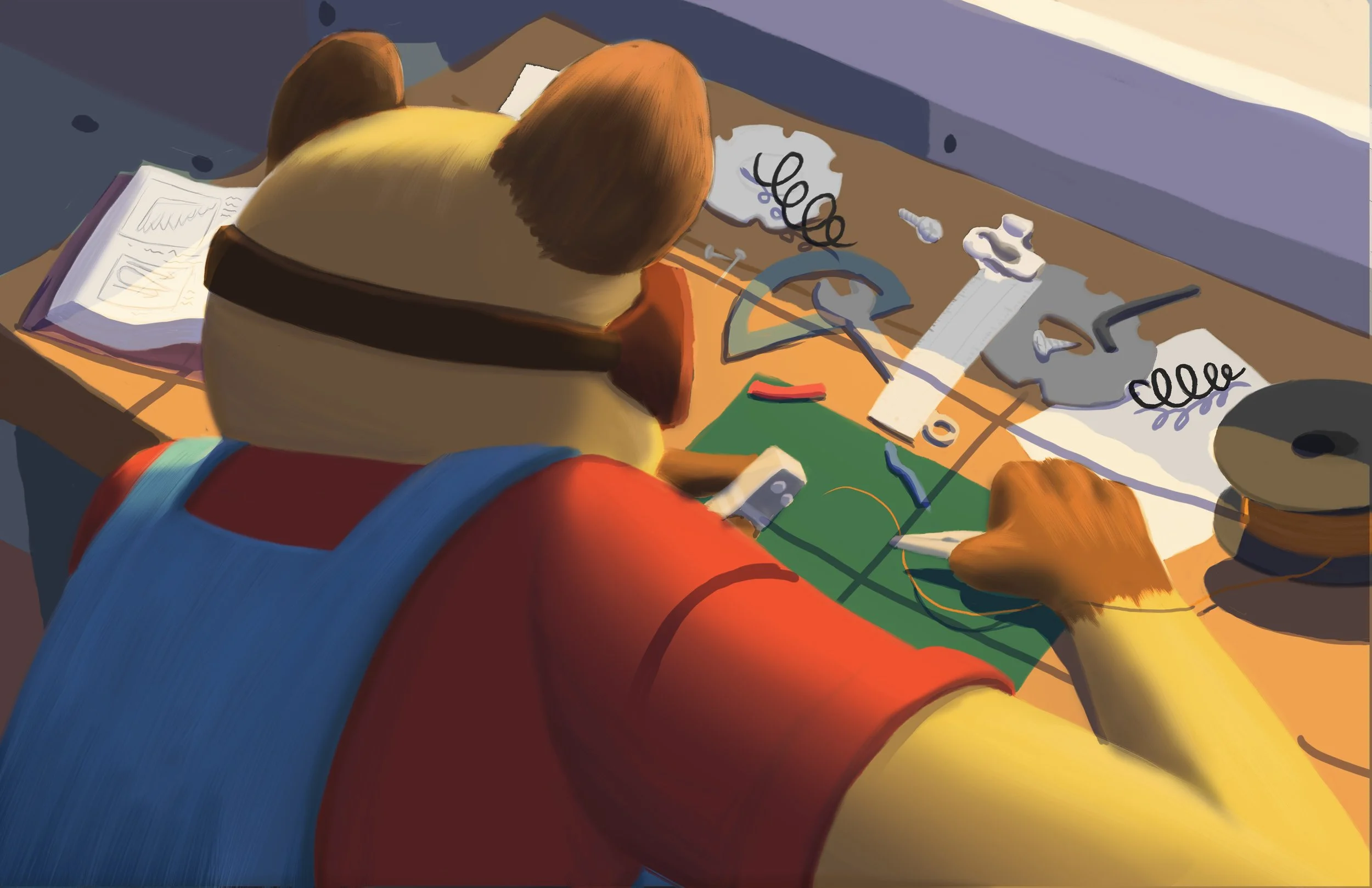 Extreme Closeup Desk Shot