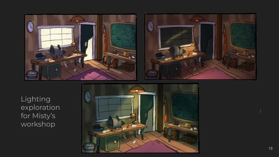 Workshop Interior Lighting Exploration