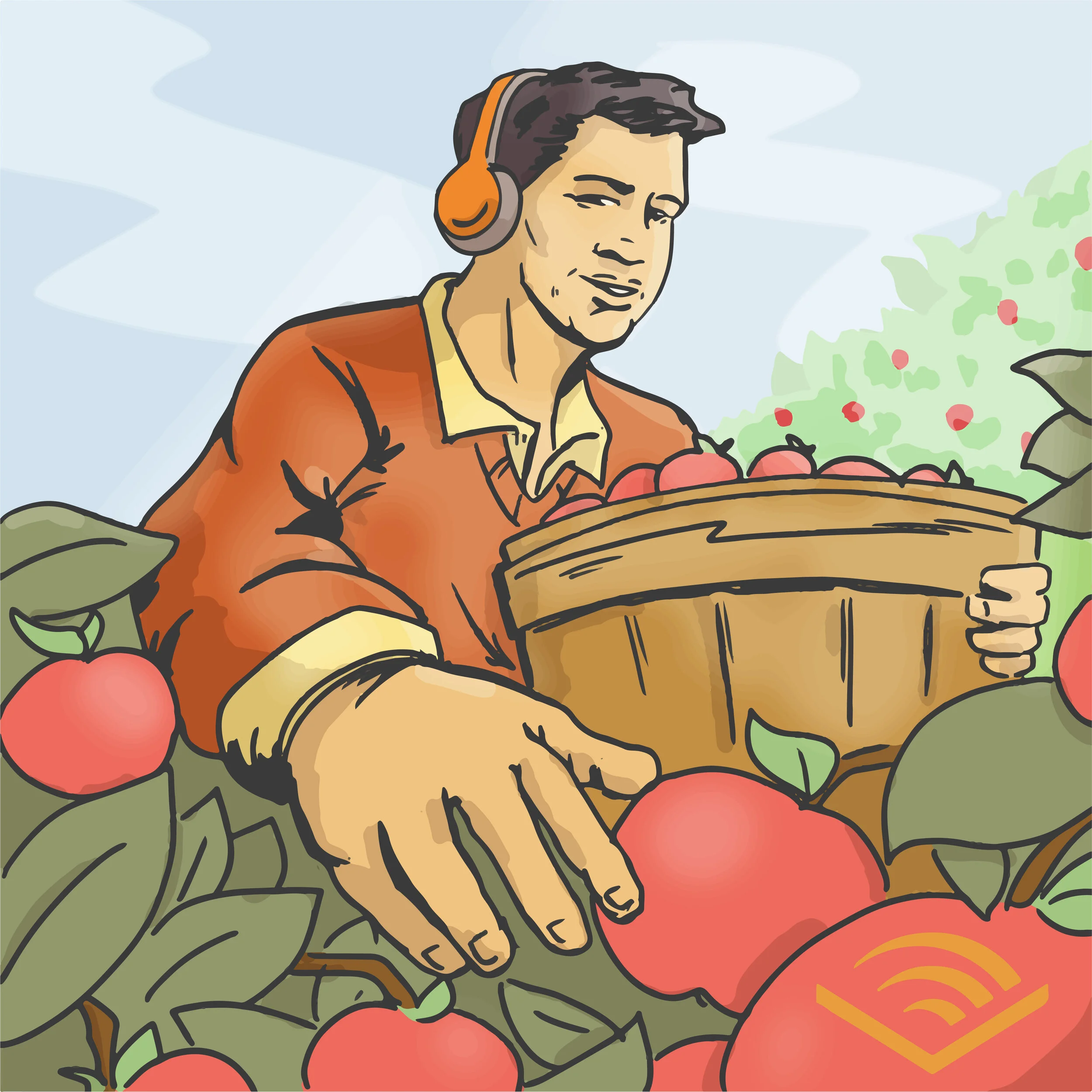 Fall Equinox Themed Illustration
