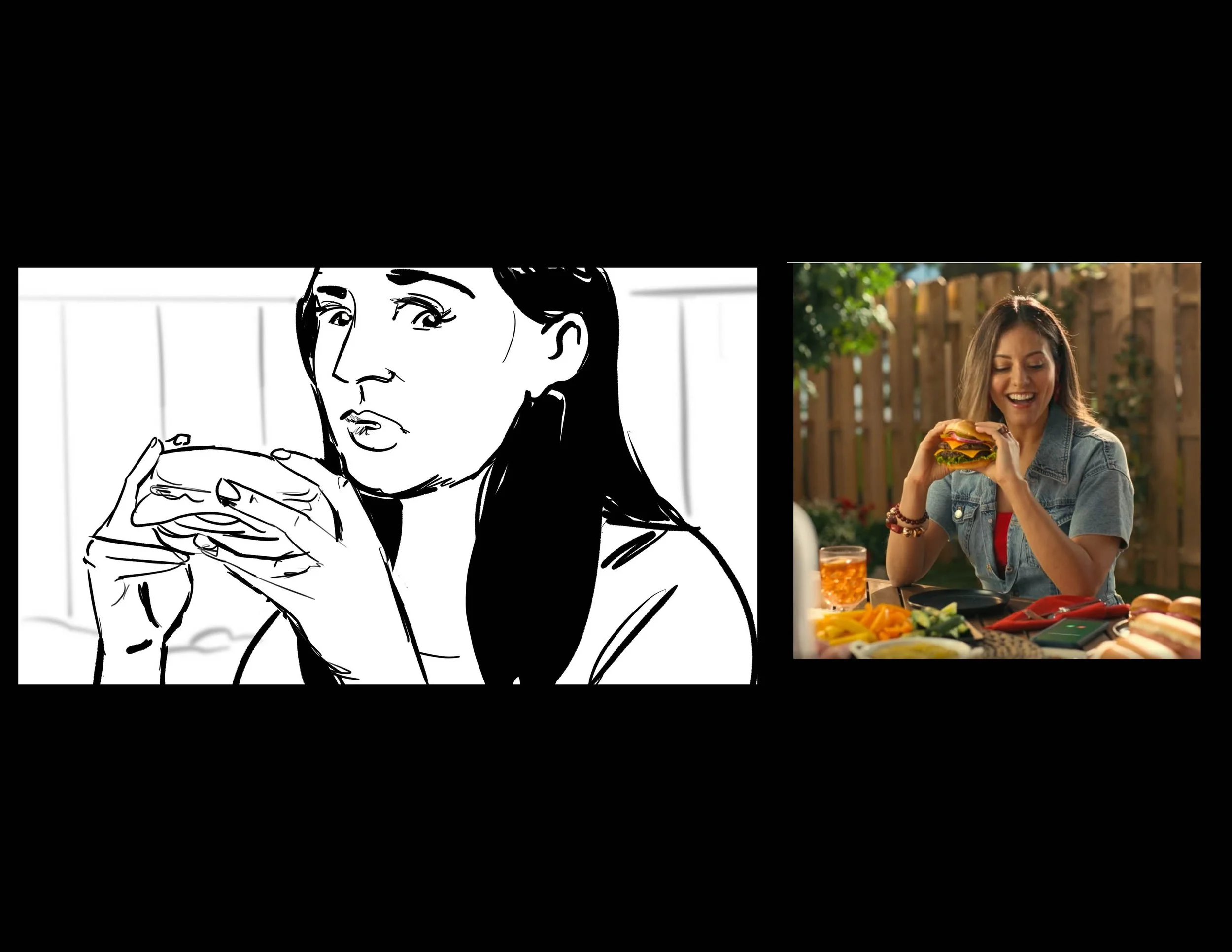Woman holding burger about to bite into it.jpg