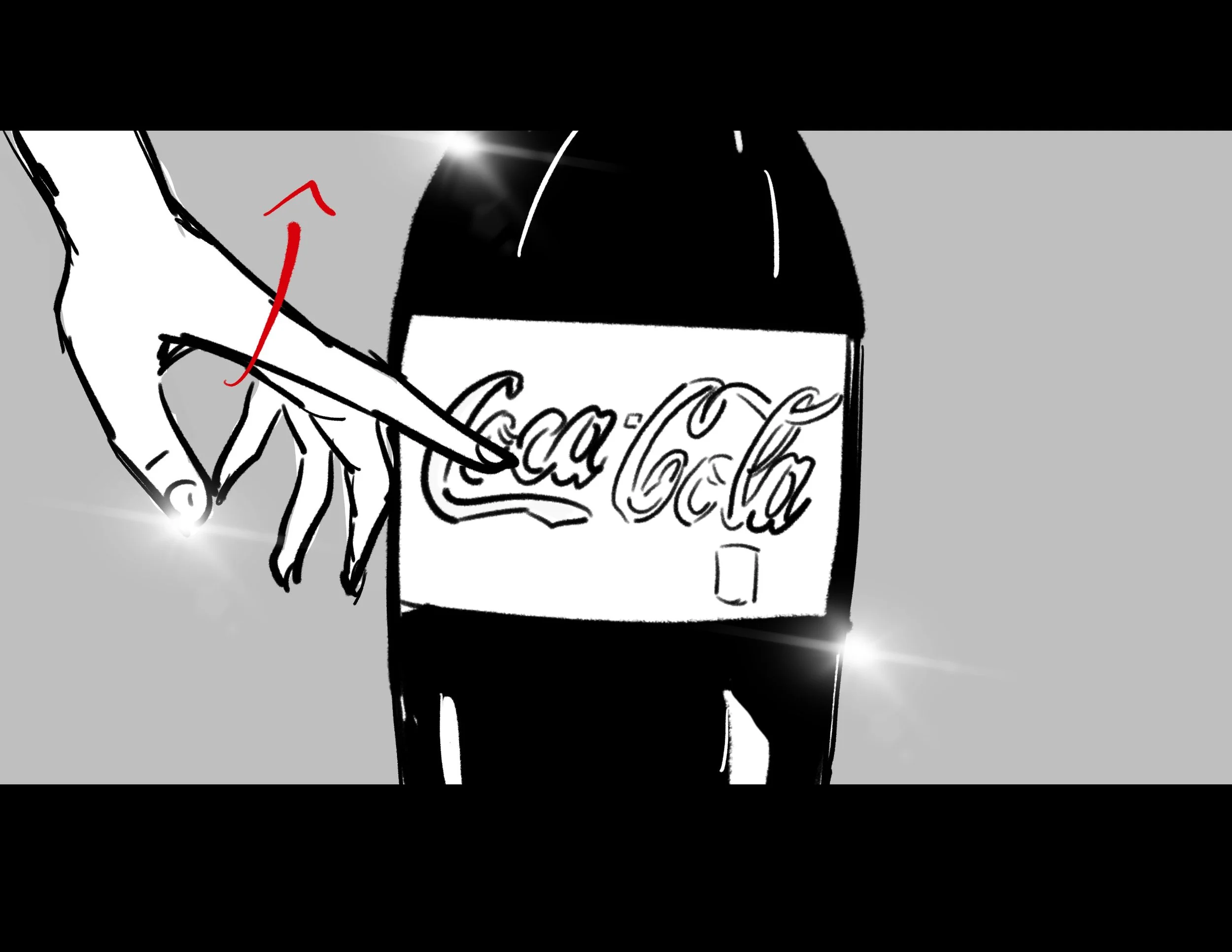 Coca Cola Bottle Glamour Shot Style-commercial-storyboard-artist-gabe-kong.jpg