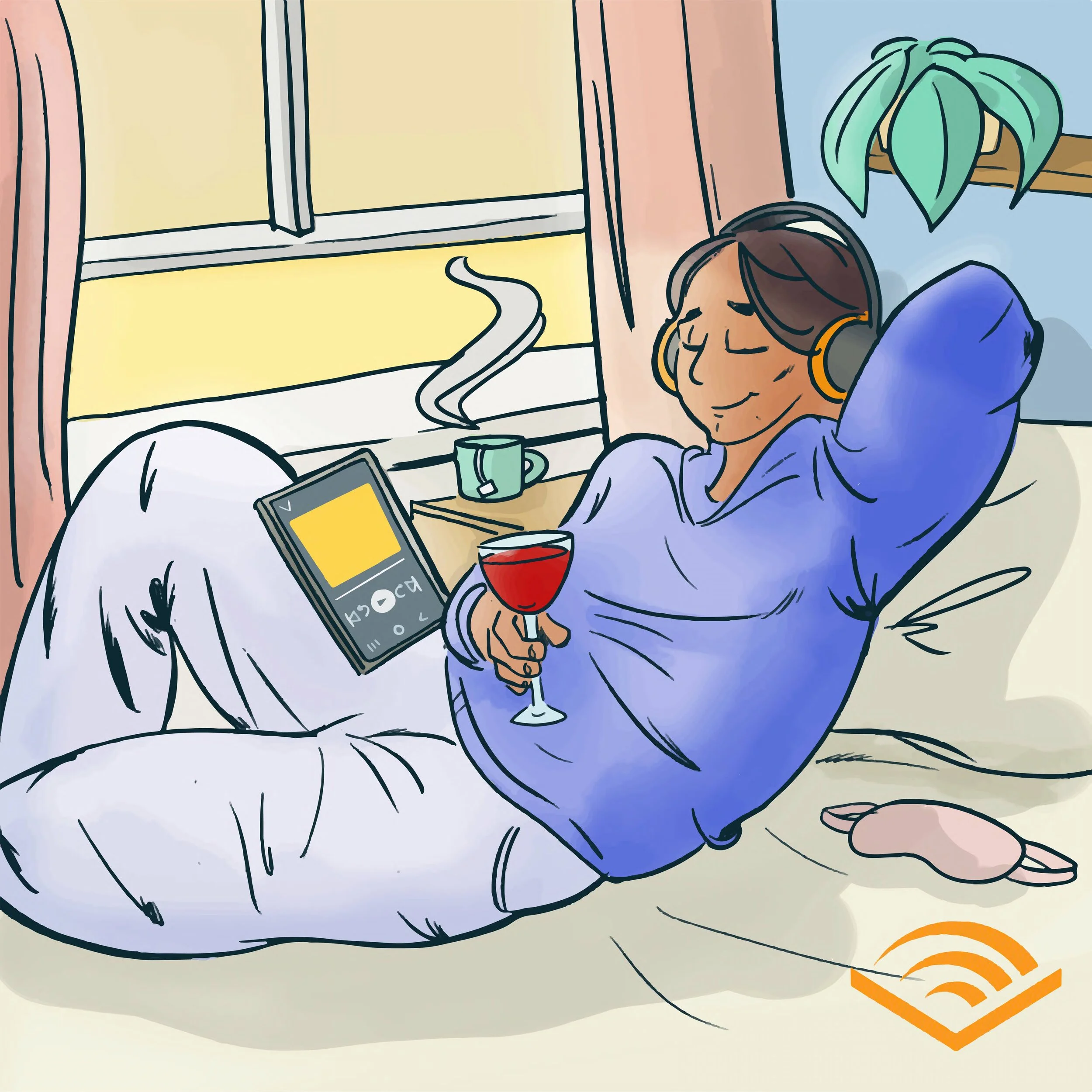 Relaxation Day Inspired Illustration.