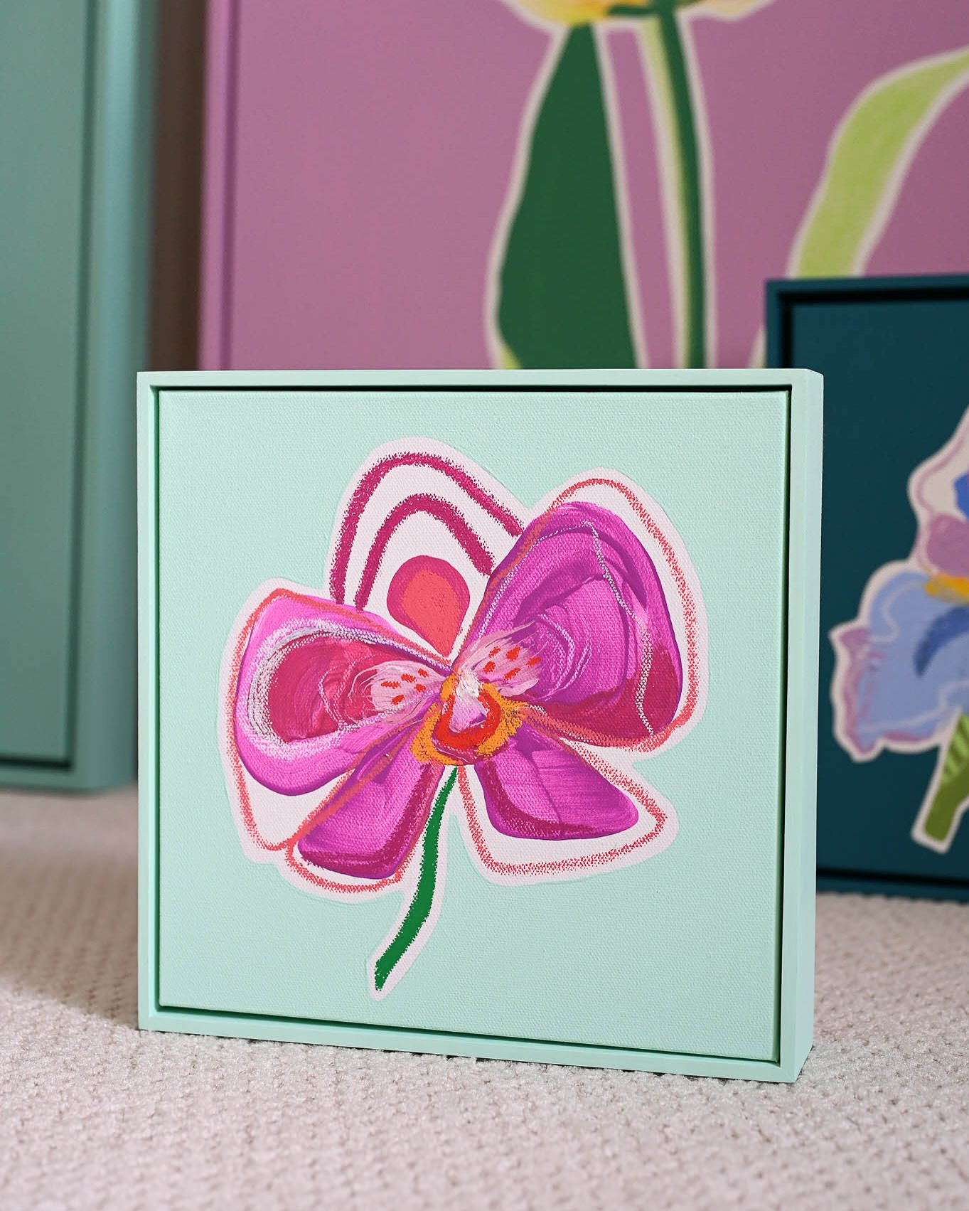 summer colors comin&rsquo; at ya!  available @shaingallery now!

#shaingallery #helenlaryart #flowerart #brightart