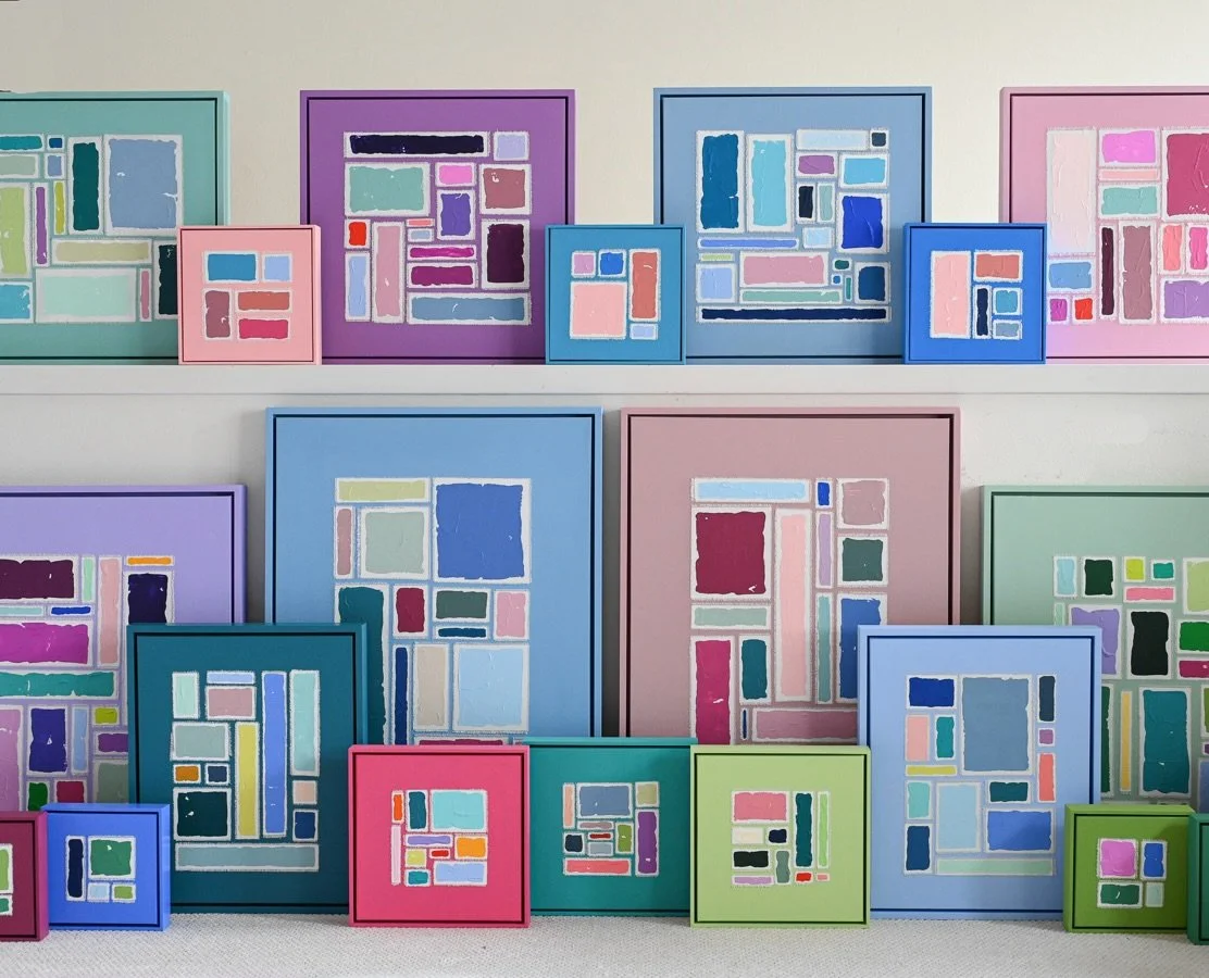 starting a few commissions this month for MODERN MOSAICS&hellip;should i paint a few more?!

what colors are you looking for?!🎨