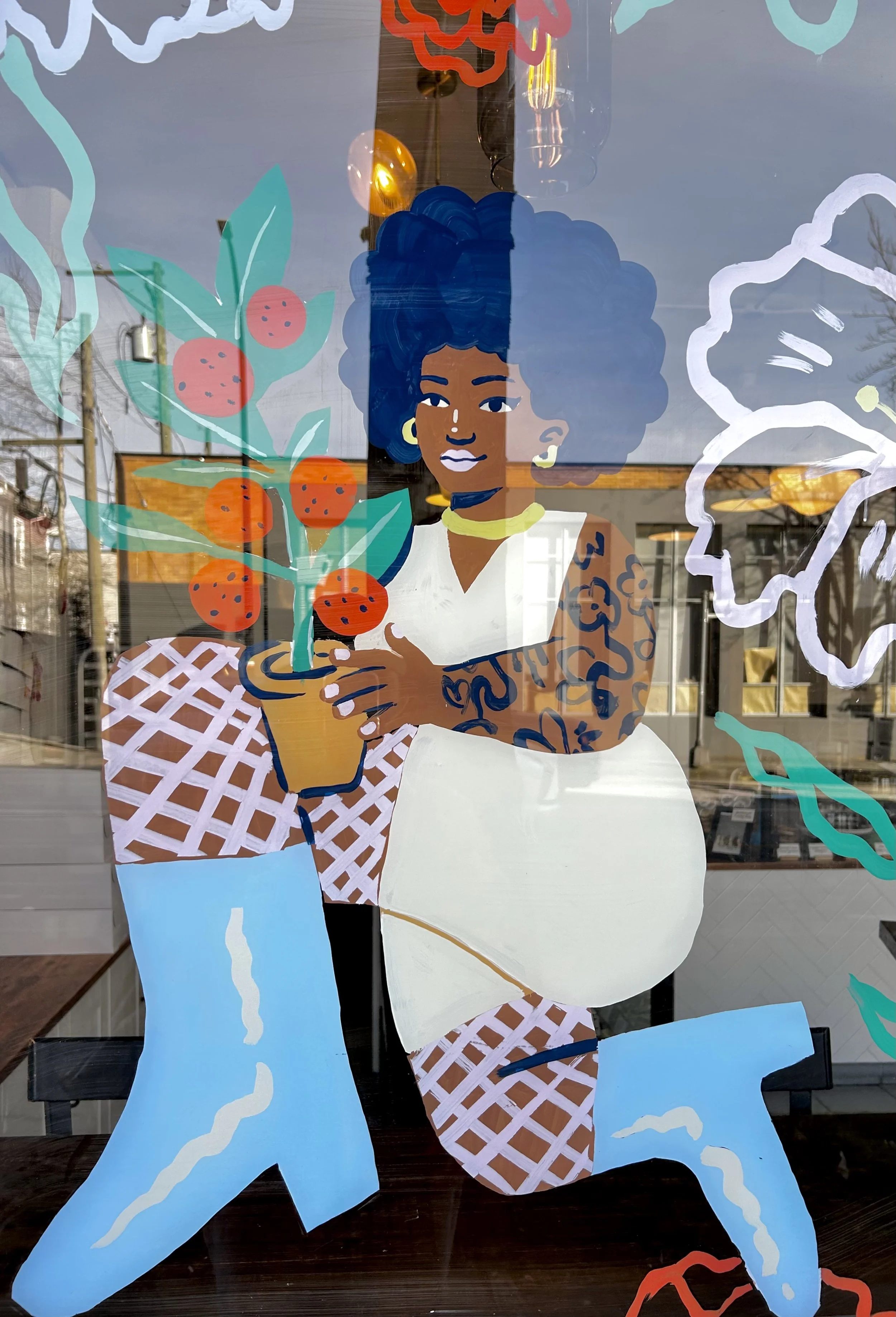 #windowpainting #girlpainting