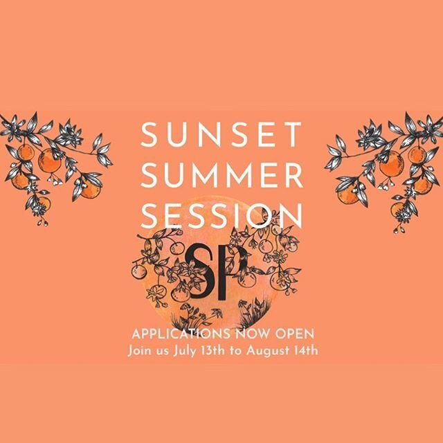 9 more days to get your applications in! For more info about Sunset Summer Session, visit our website. Link in bio✨ Don&rsquo;t miss out! Tell your friends!☀️☀️