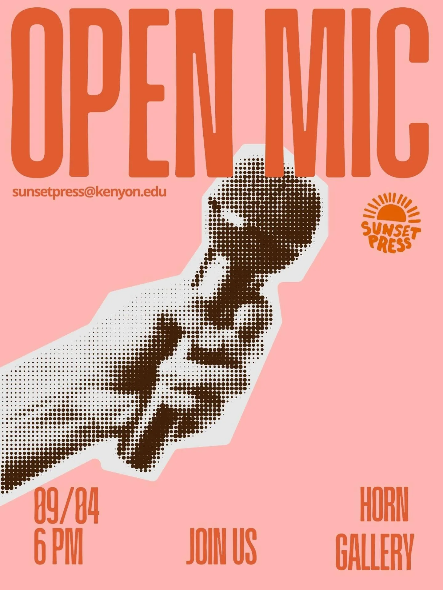 Open mic. This Thursday. 6-8 PM. Be there.