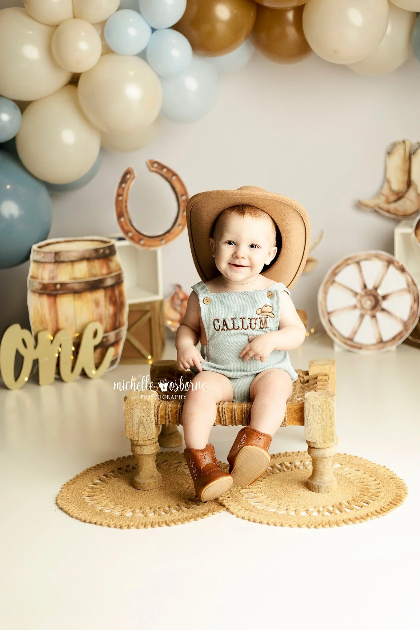 It's Callum's First Rodeo and this little cowboy has so much personality! 🤠🐴

✨ Limited Availability for March &amp; April remaining. Reserve your session today ➡️ www.michelleosbornephotography.com ✨

(Please don't screenshot, remove the watermark