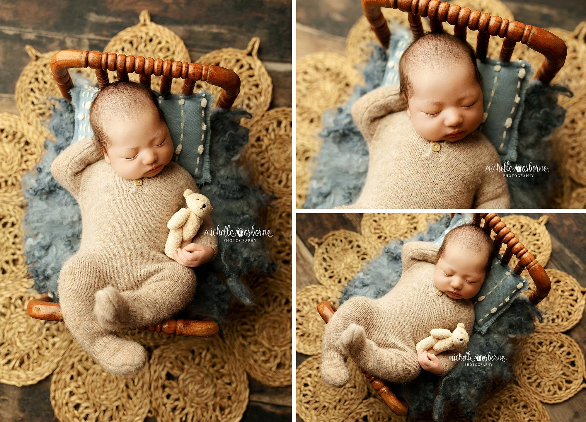 Baby Theo had the cutest little cheeks 😍 - I just wanted to squeeze them (not really but tempting). 🤣

➡️ Reminder - Please book your newborn session in advance. I only have a couple spots left through May &amp; June right now, and am already booki
