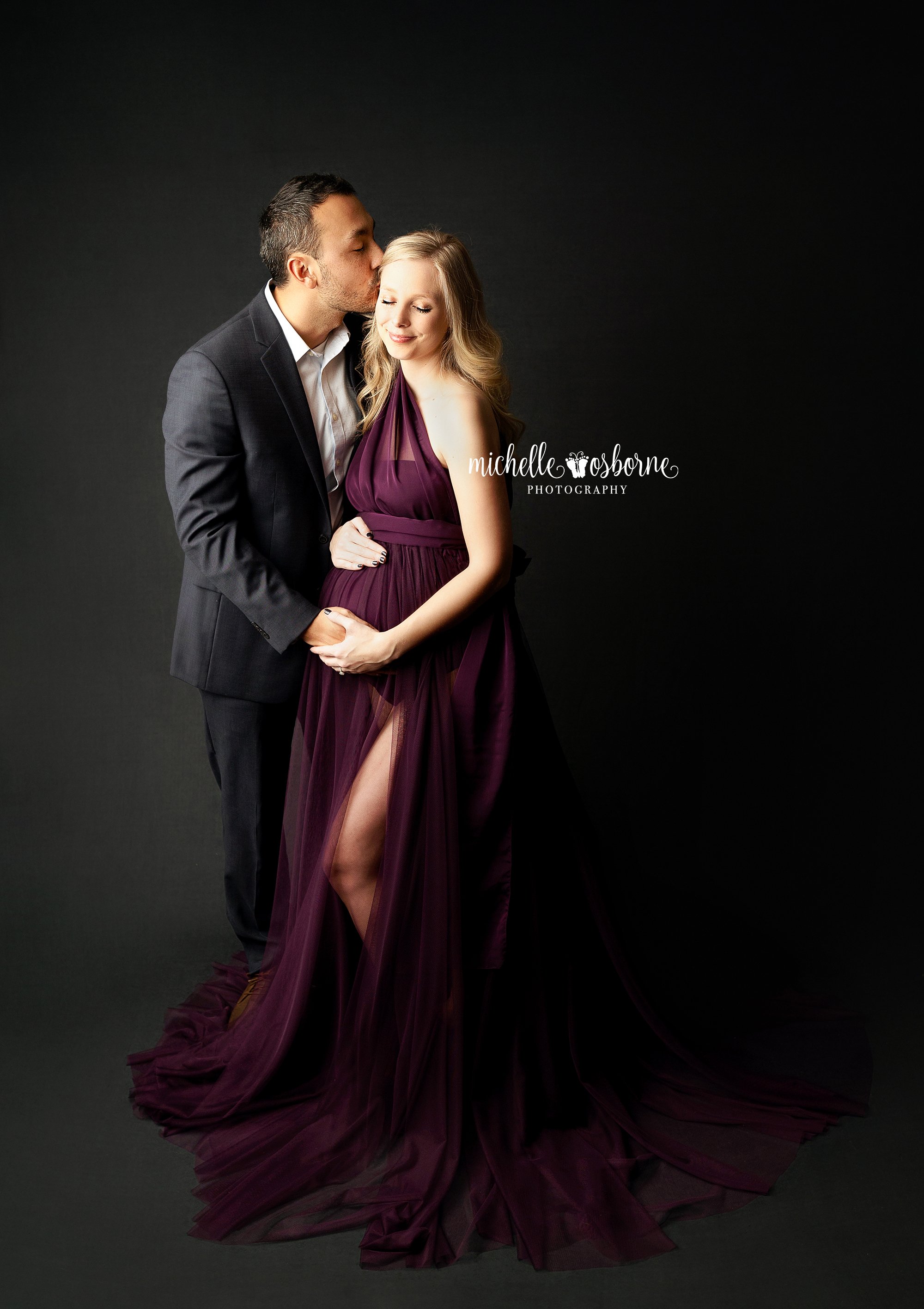 Michelle in the Studio + A New Gown For Maternity Sessions