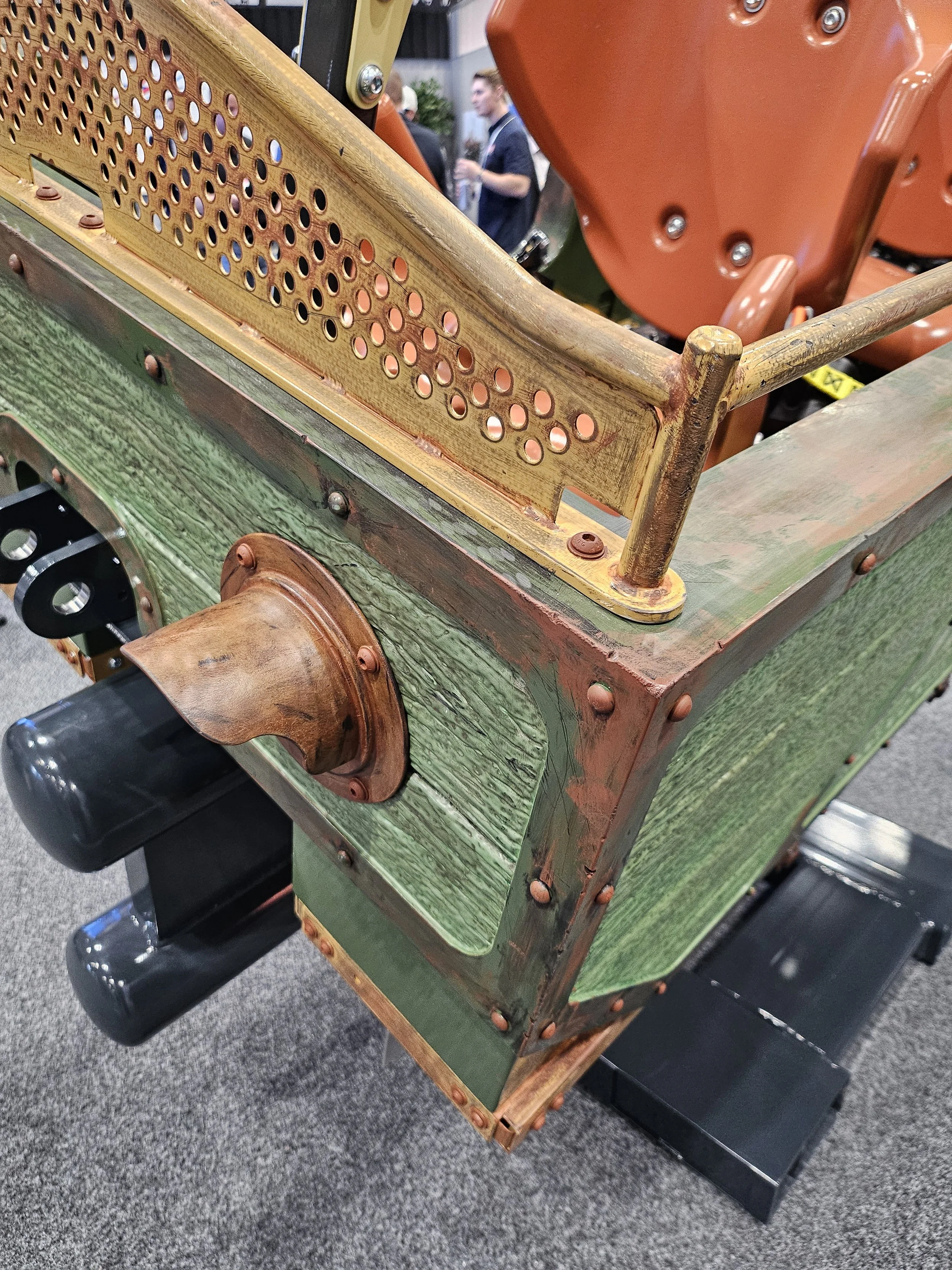 An image of the S&S RailRyder coaster with Mine Train theming at IAAPA 2025.