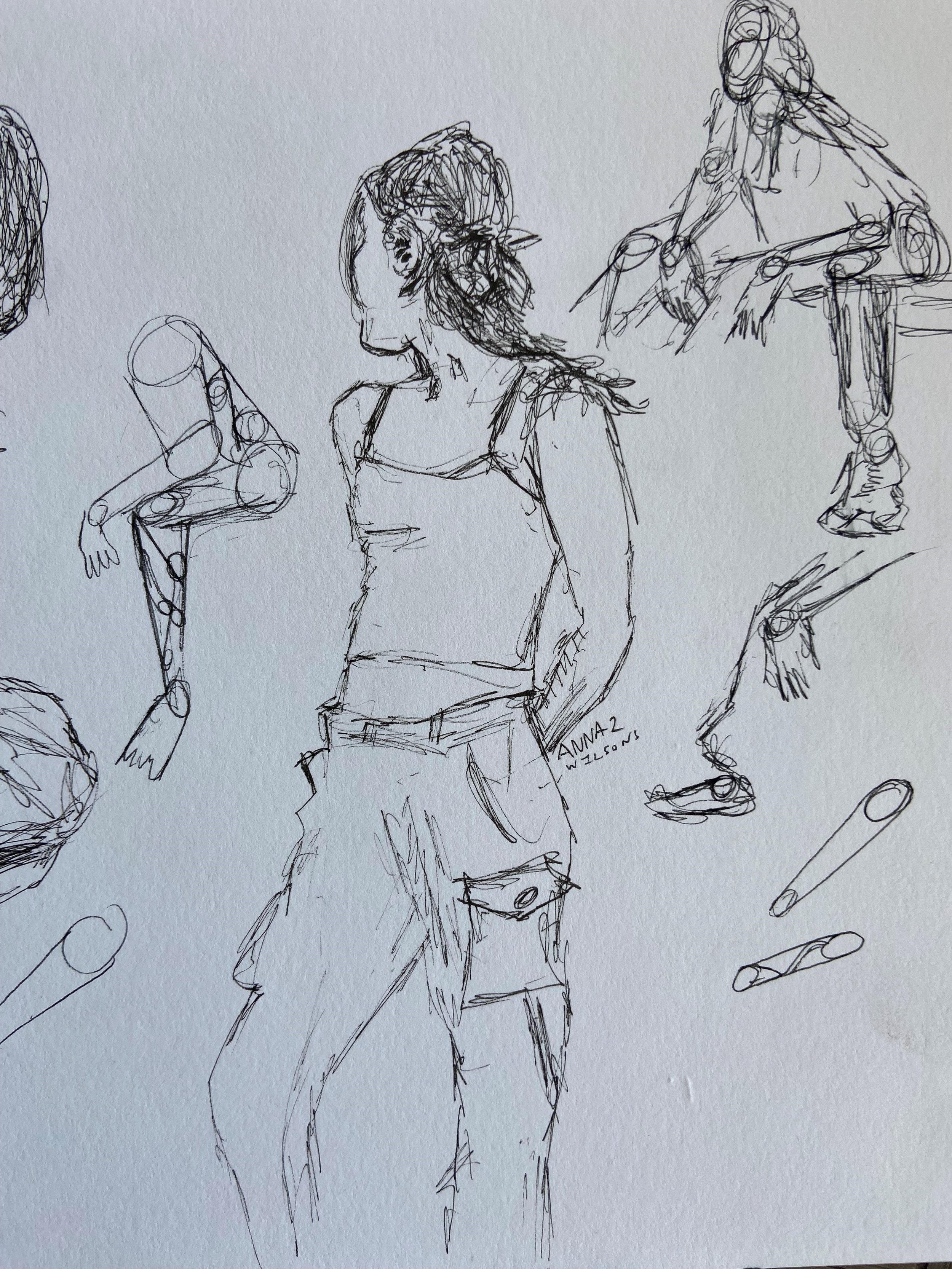 Figures | Melbourne | pencil | 2023