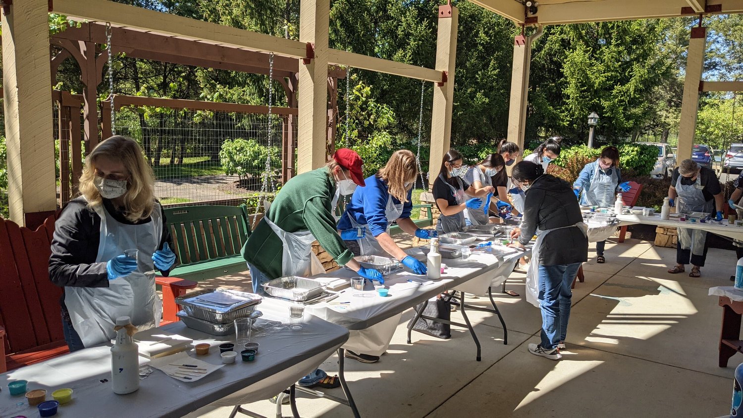 Team Building Activities — Pour Paint Party