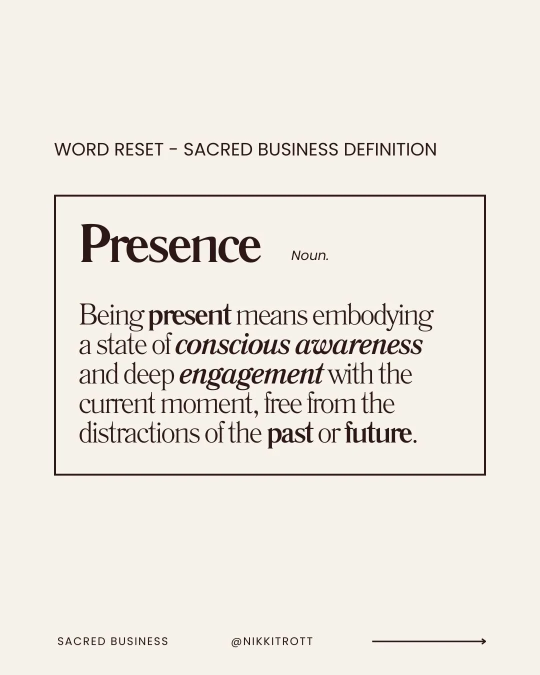 Words hold immense power. They help transform how we see ourselves and our businesses. Language is constantly evolving.

In my book, Sacred Business, I redefine words that need a healthy refresh from how they are often used today.

Here I reframe pre