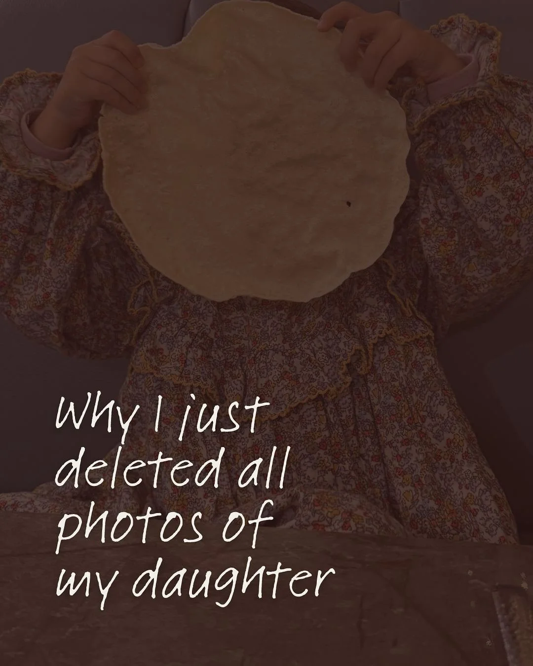 When I opened this conversation in stories I was blown over by all the responses. This conversation clearly matters a lot right now. This is why I deleted all my photos of my daughter (and one of me as a kid) from this platform. Pls help to spread aw