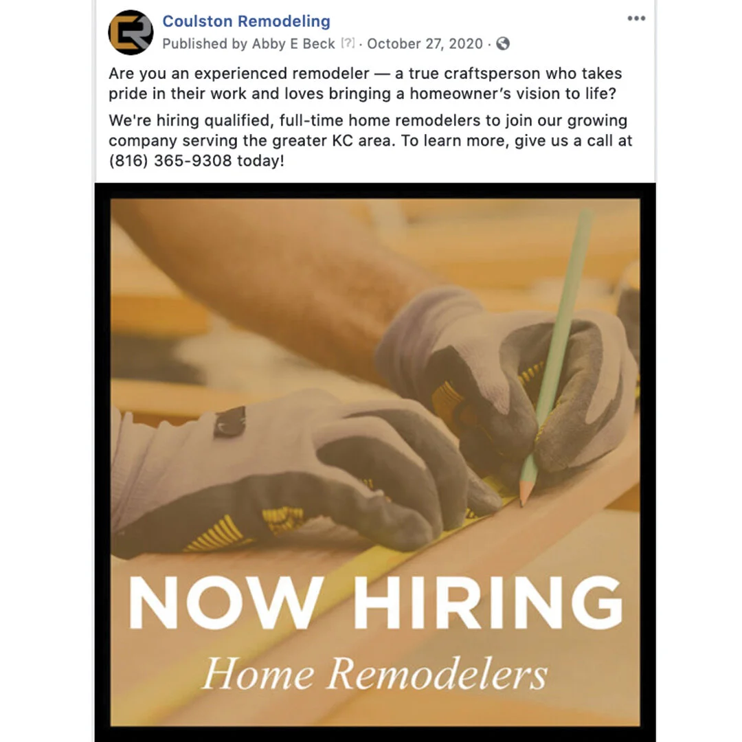 Coulston Remodeling — Lynchpin Ideas